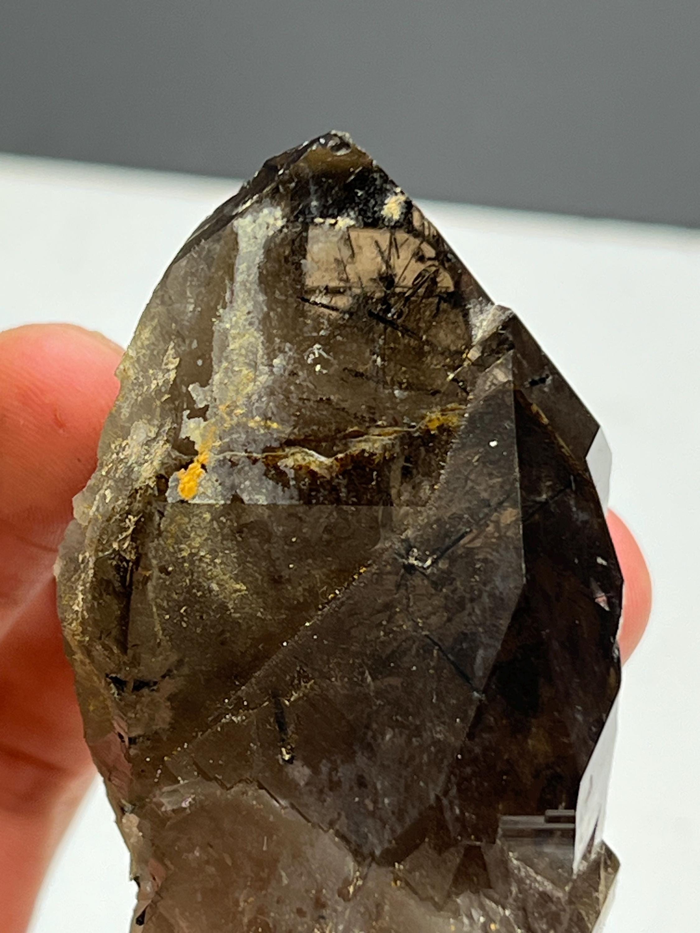 Very Special, Tourmaline Rutile Smoky Quartz - Crystal Gemstone AE 