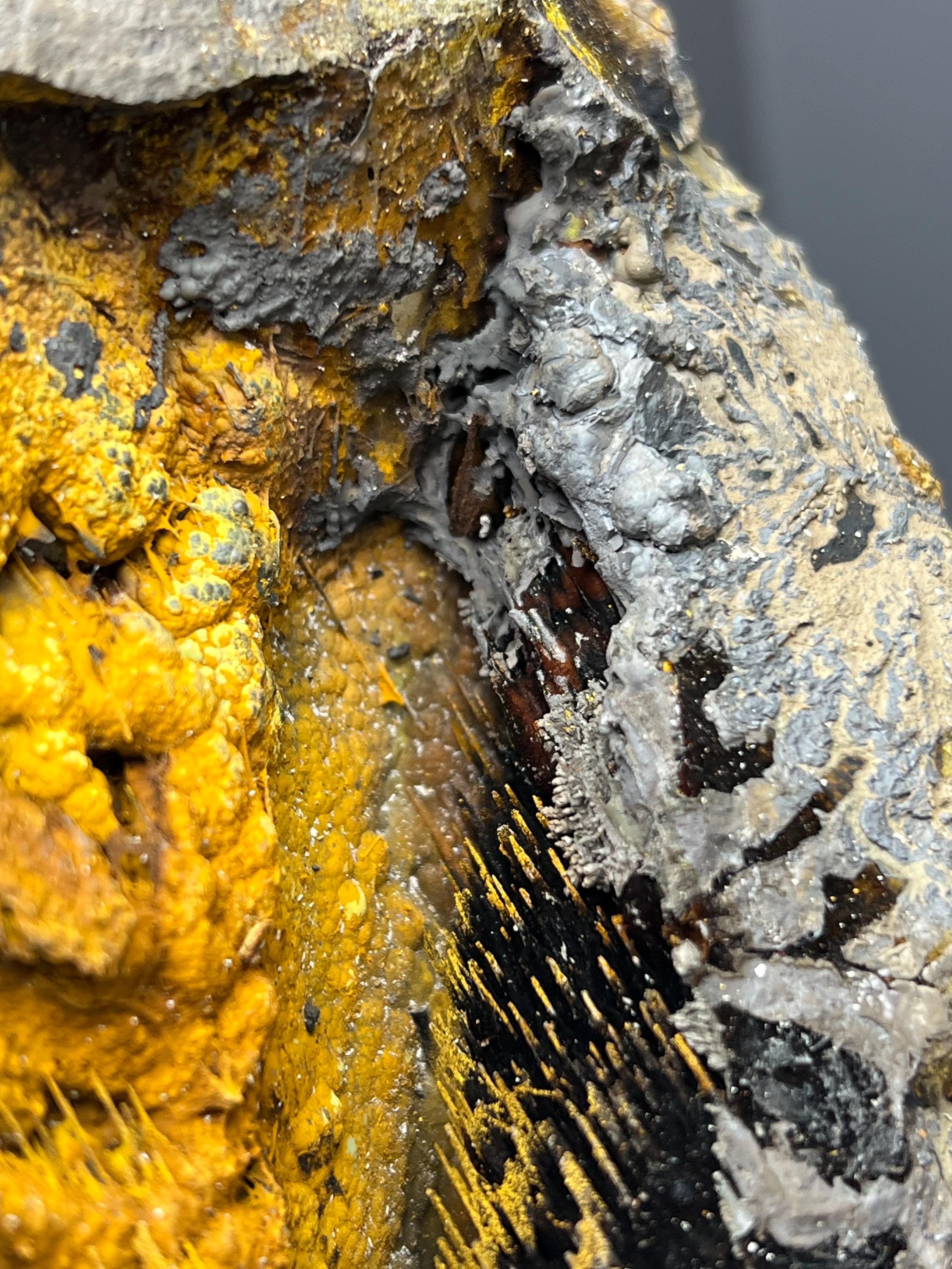 Museum Quality, Very Special And Showy Limonite With Stalactite Goethite - Crystal Gemstone AE 