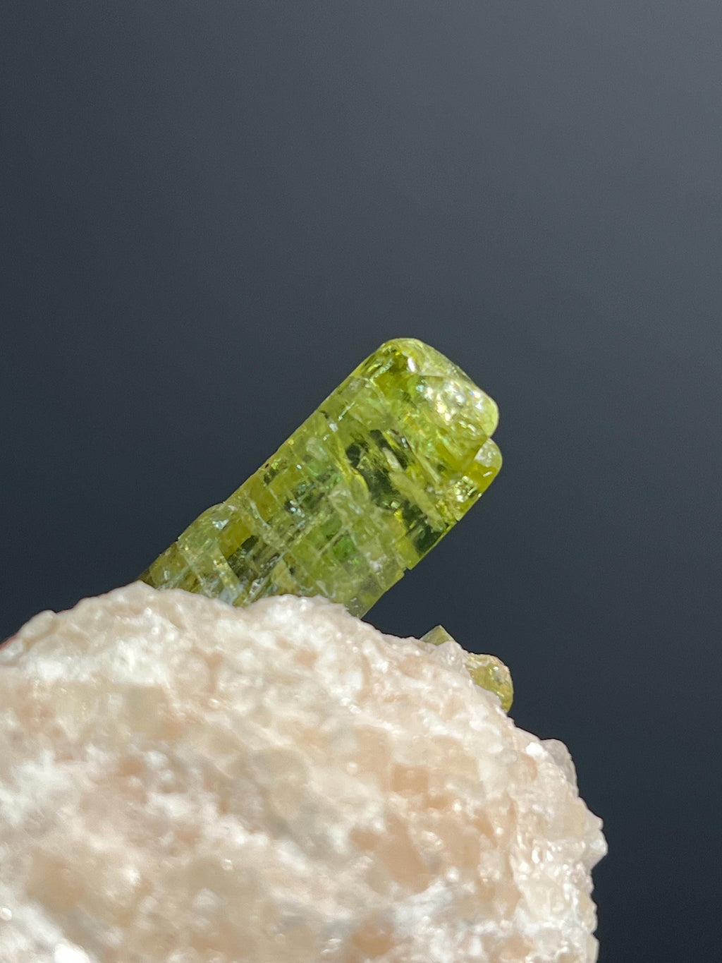 Apatite Crystals In Calcite Specimen, 98gram - Crystal Gemstone AE 