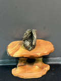Very Showy Cave Shaped Golden Color Stalactite Goethite - Crystal Gemstone AE 