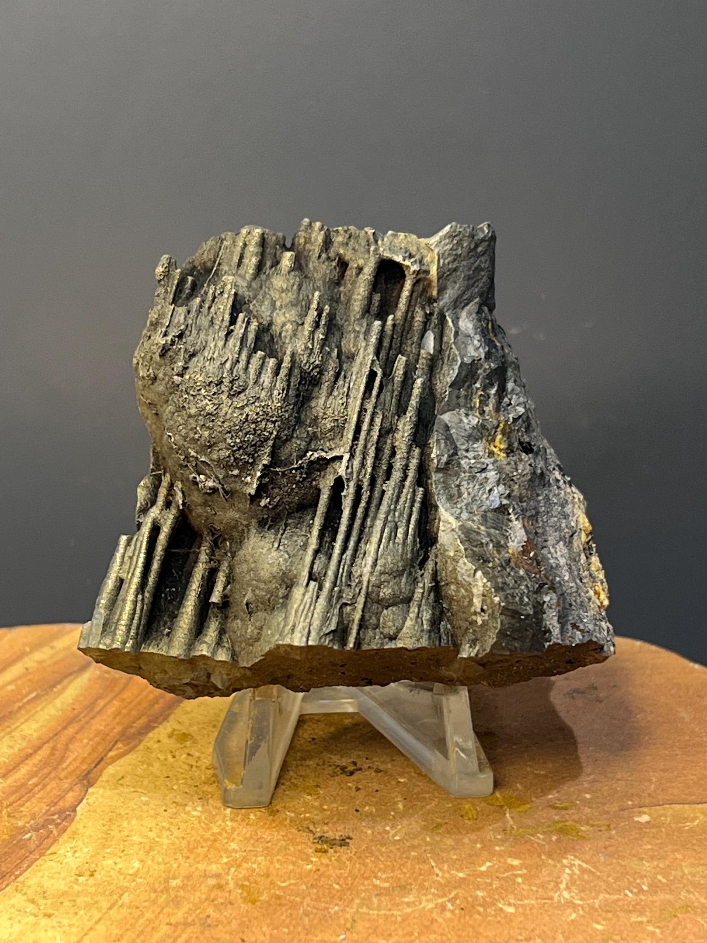 Museum Grade Golden Color Stalactite Goethite Specimen - Crystal Gemstone AE 