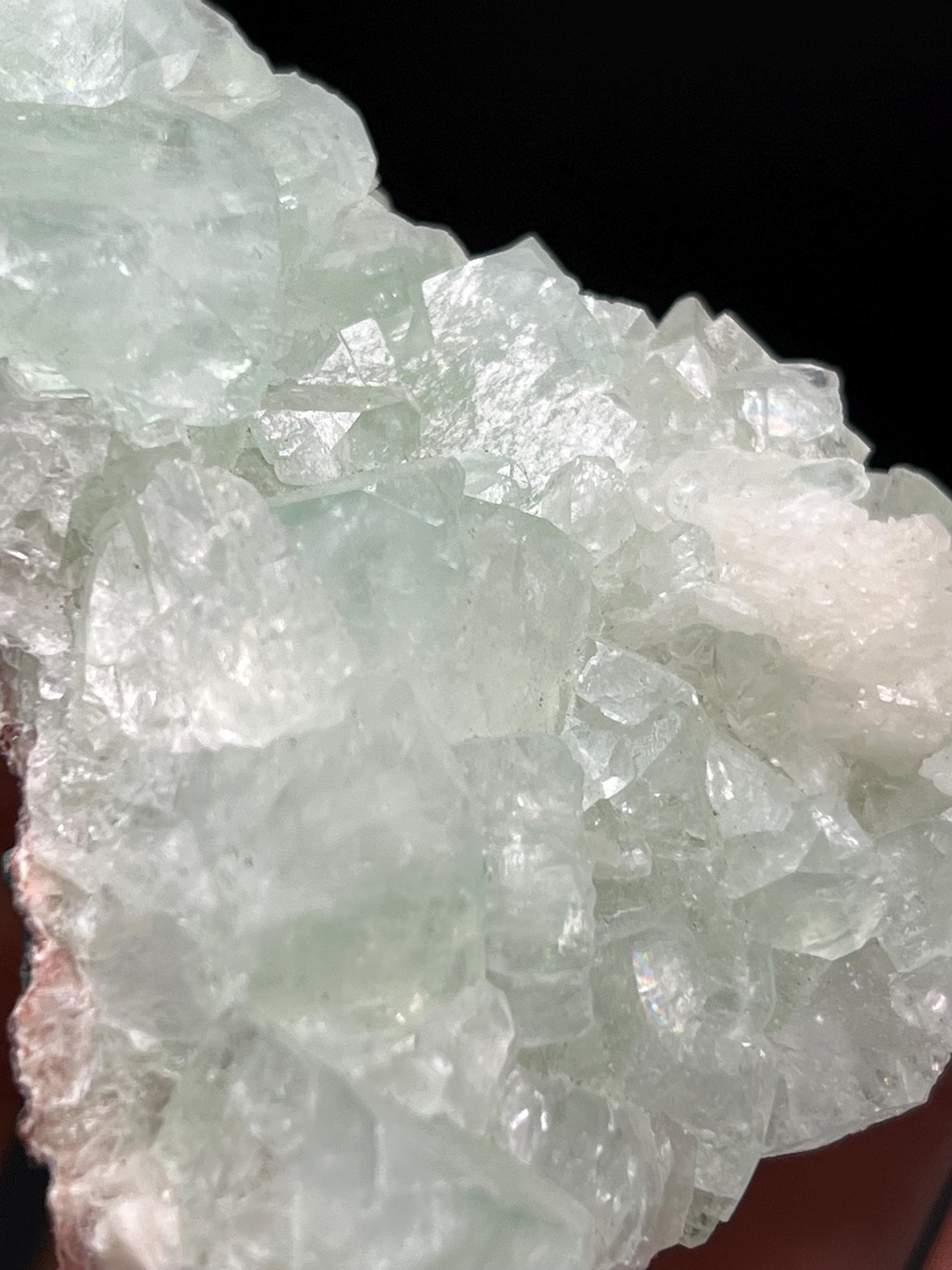 Fluorapophyllite And Apophyllite Specimen - Crystal Gemstone AE 