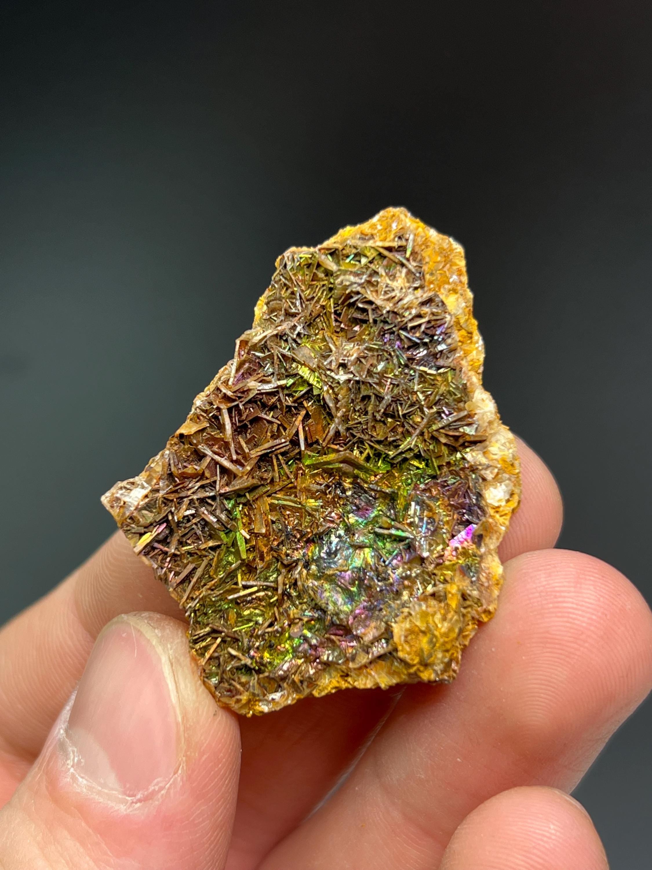 Museum Grade, Natural Colourful Iron Siderite Specimen - Crystal Gemstone AE 