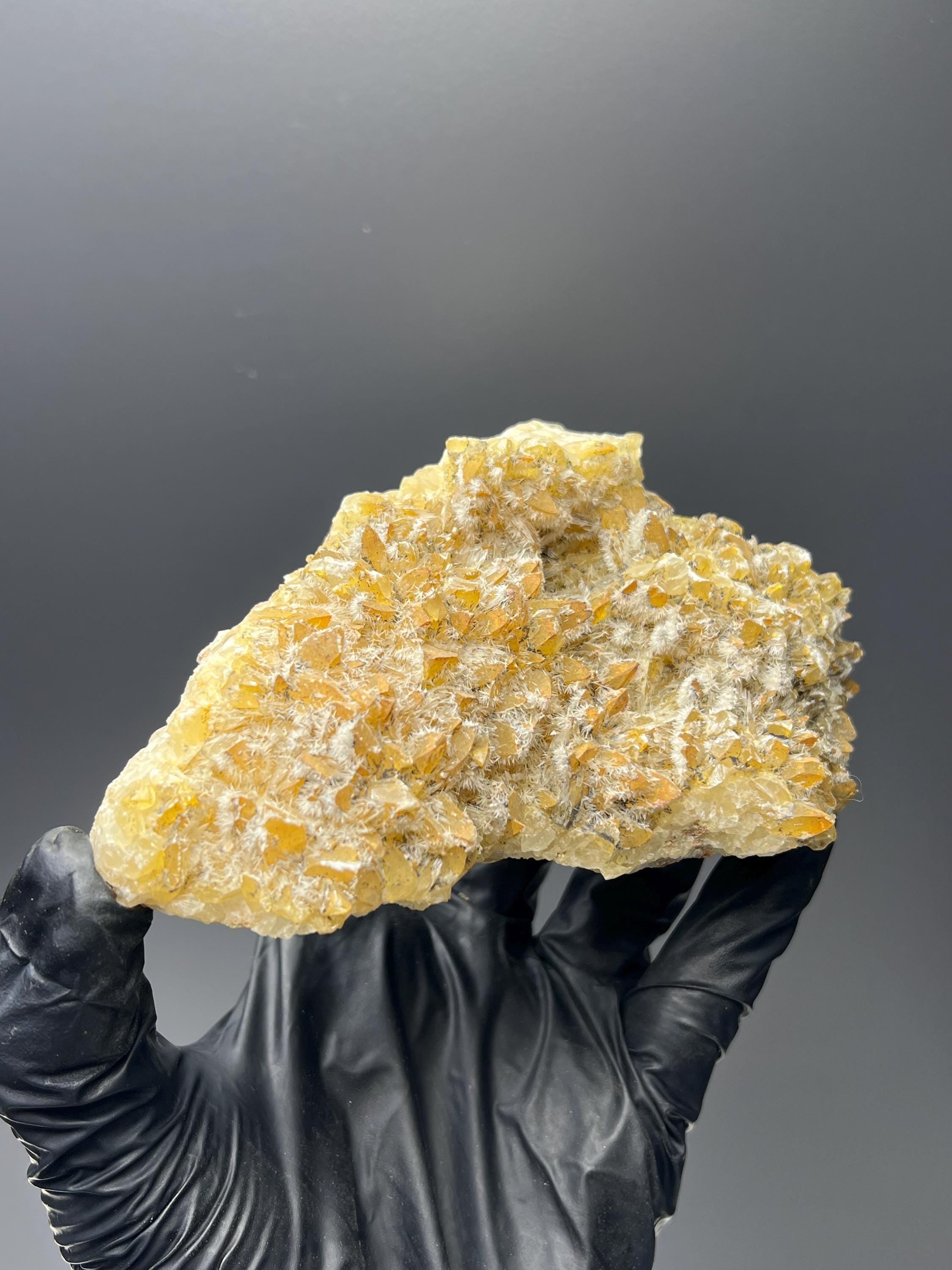 Feather Crystal Calcite Specimen - Crystal Gemstone AE 