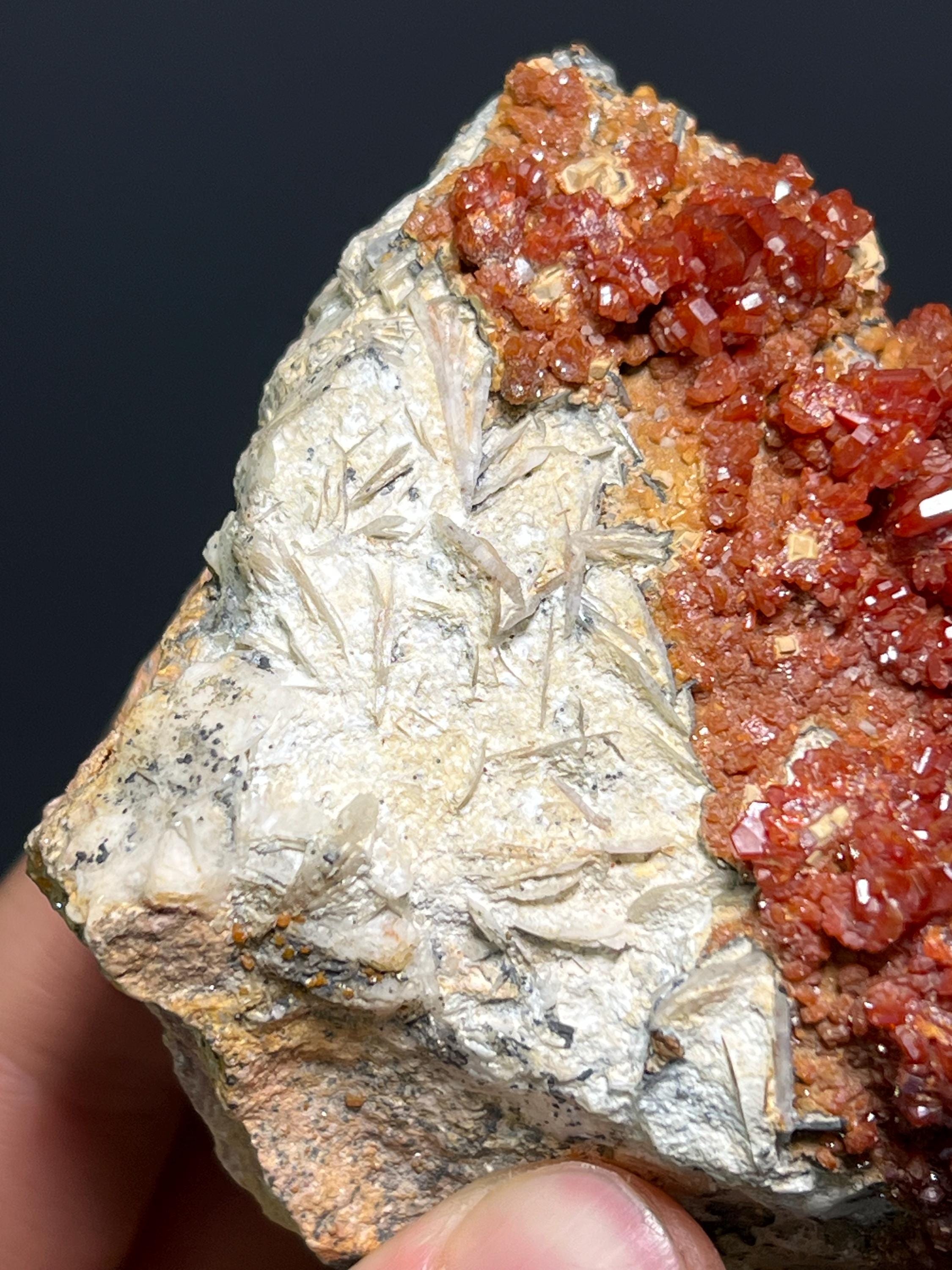 Vanadinite Specimen - Morocco - Crystal Gemstone AE 