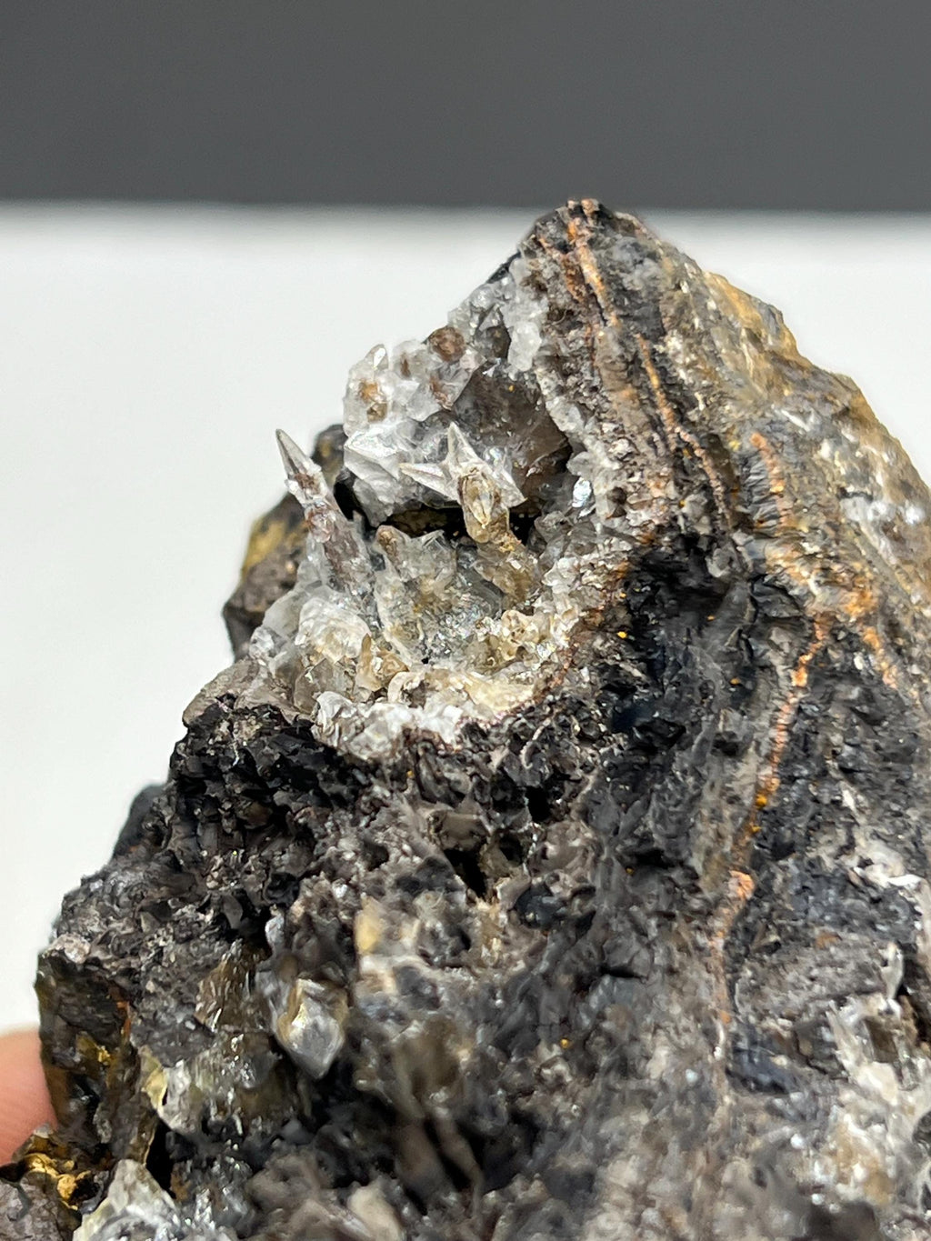 Very Special and Showy Crystal Calcite On Hematite Mineral, From Turkey, Special Collection Piece - Crystal Gemstone AE 