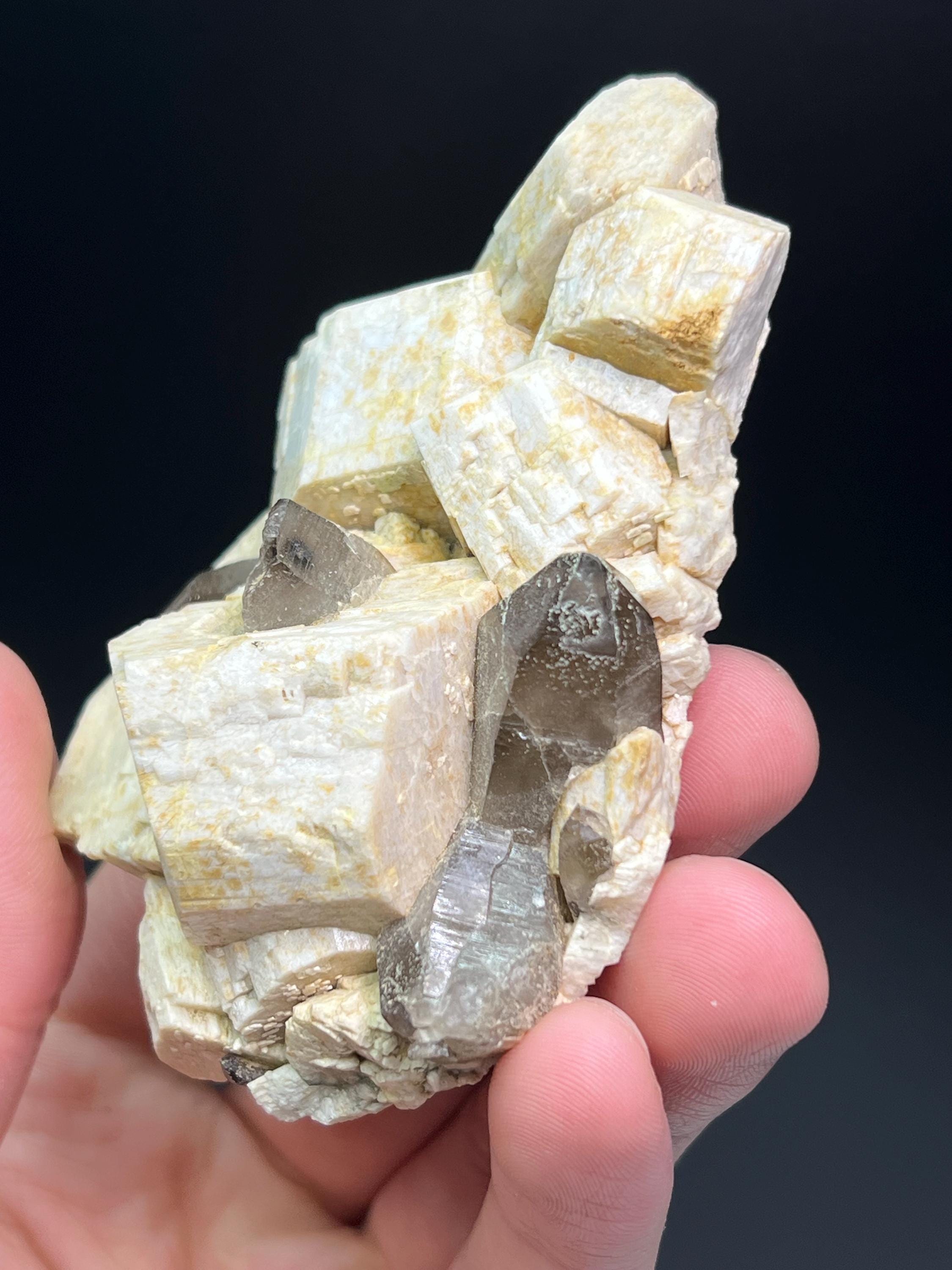 Smoky Quartz With Dolomite - Crystal Gemstone AE 