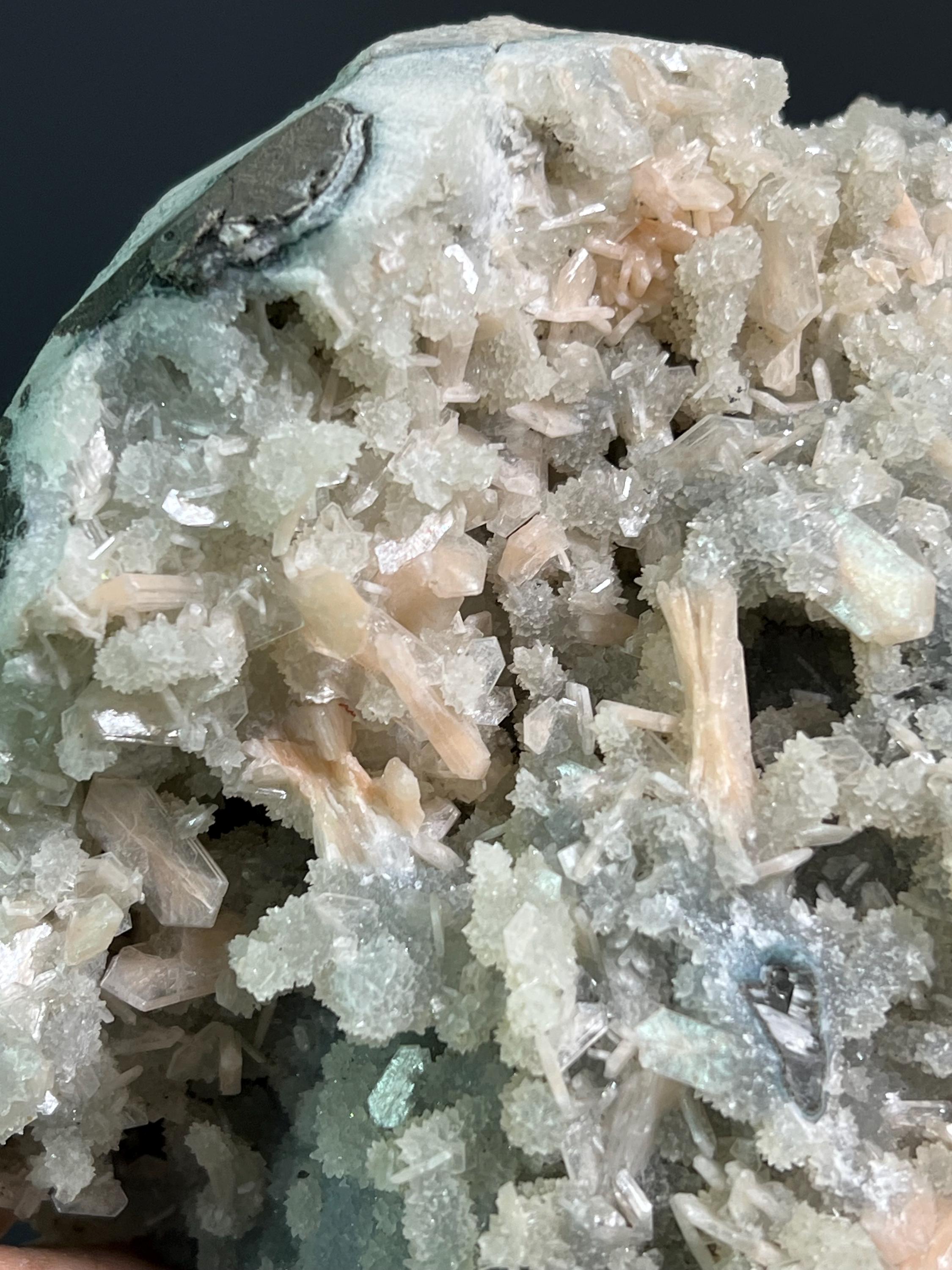 Apophyllite With Stilbite - Crystal Gemstone AE 