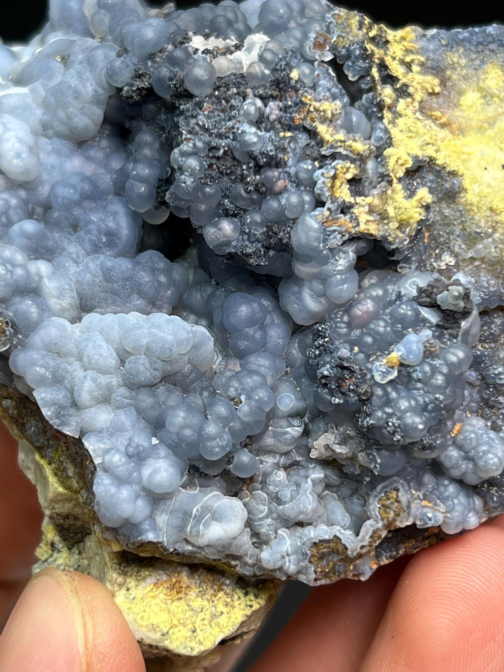 Chalcedony Grape Agate Specimen - Crystal Gemstone AE 