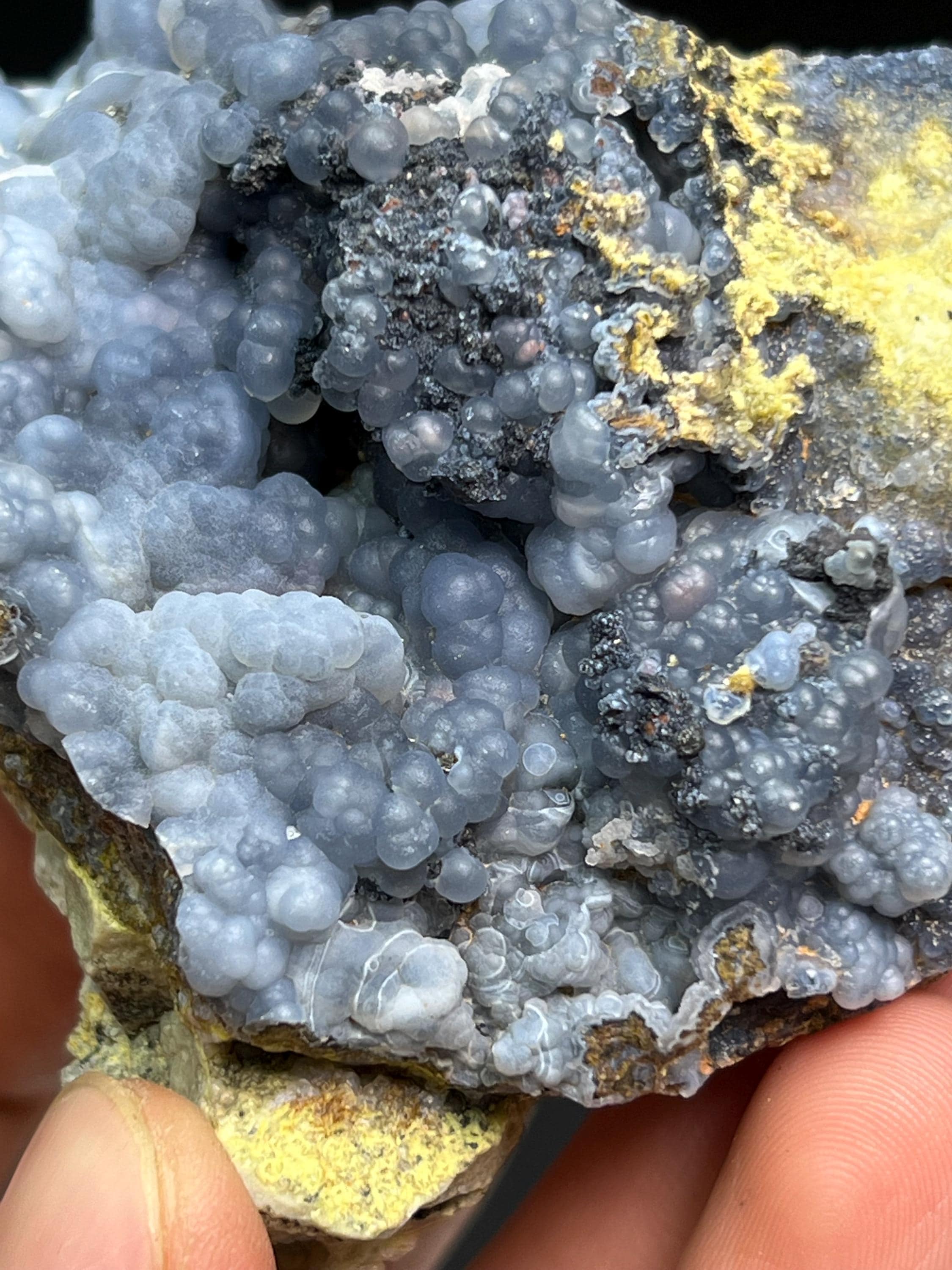 Chalcedony Grape Agate Specimen - Crystal Gemstone AE 