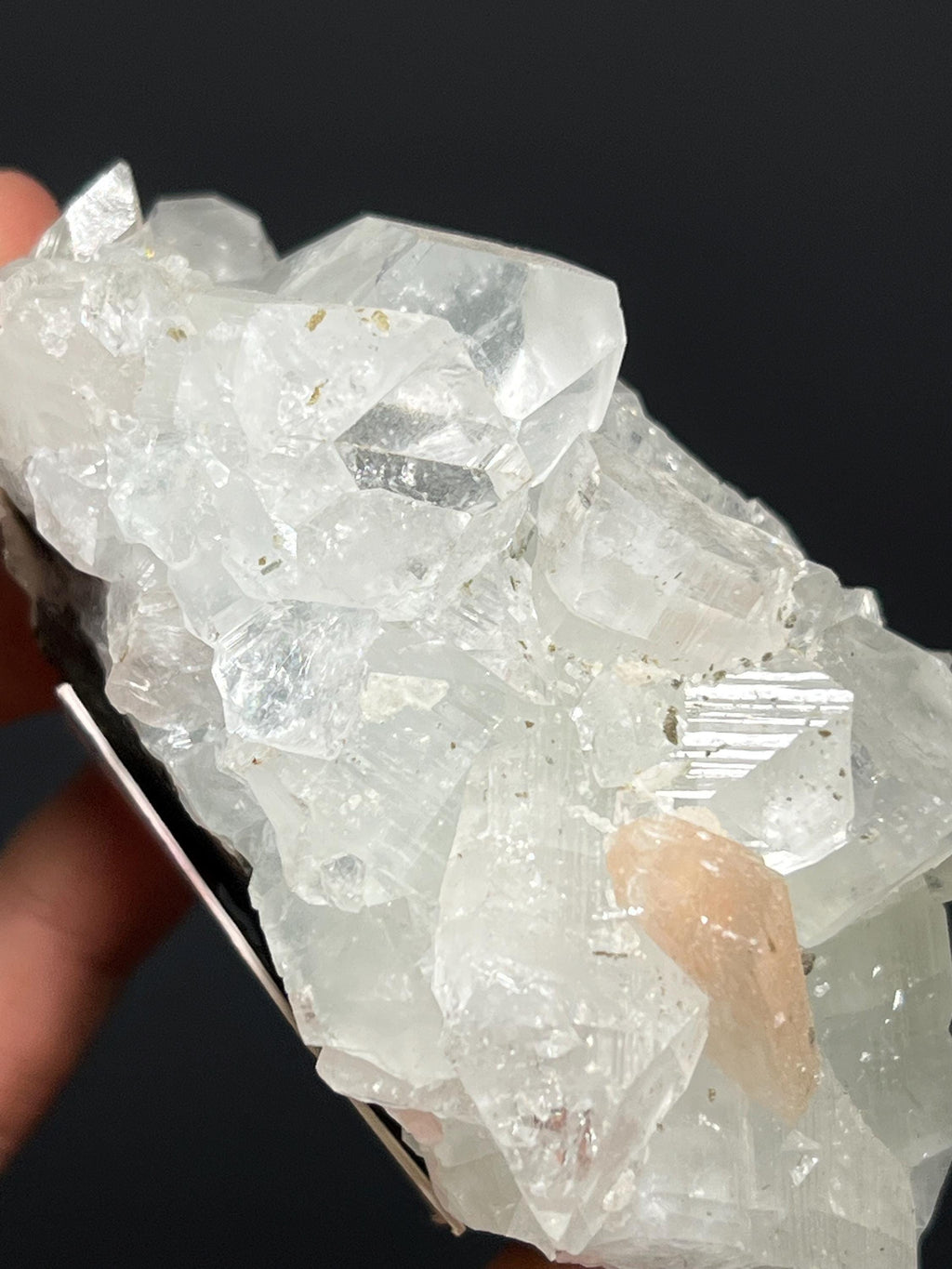 Stilbite XL. With Apophyllite XLS. - India - Crystal Gemstone AE 