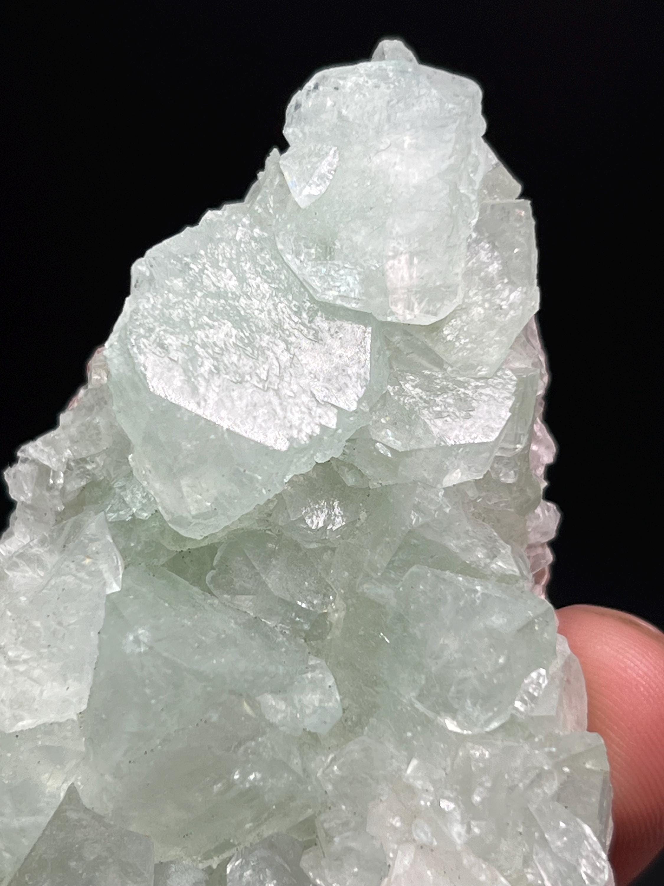 Fluorapophyllite And Apophyllite Specimen - Crystal Gemstone AE 