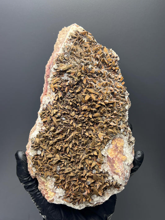 Large Size Feather Brown Crystal Calcite Specimen