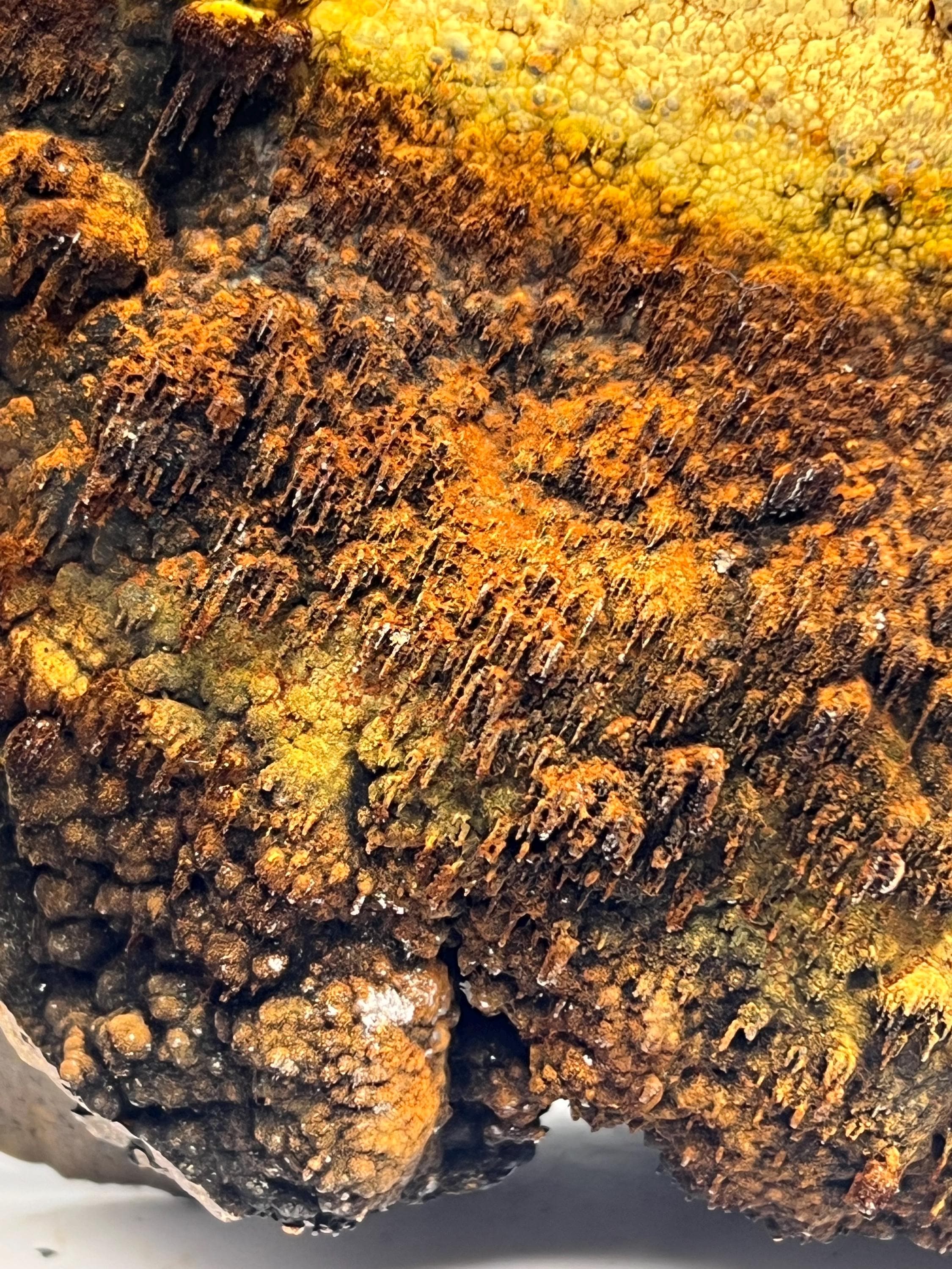Limonite And Specularite On Stalactite Botryoidal Formation Goethite - Crystal Gemstone AE 