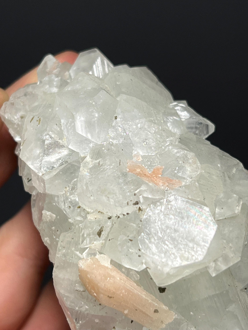 Stilbite XL. With Apophyllite XLS. - India - Crystal Gemstone AE 