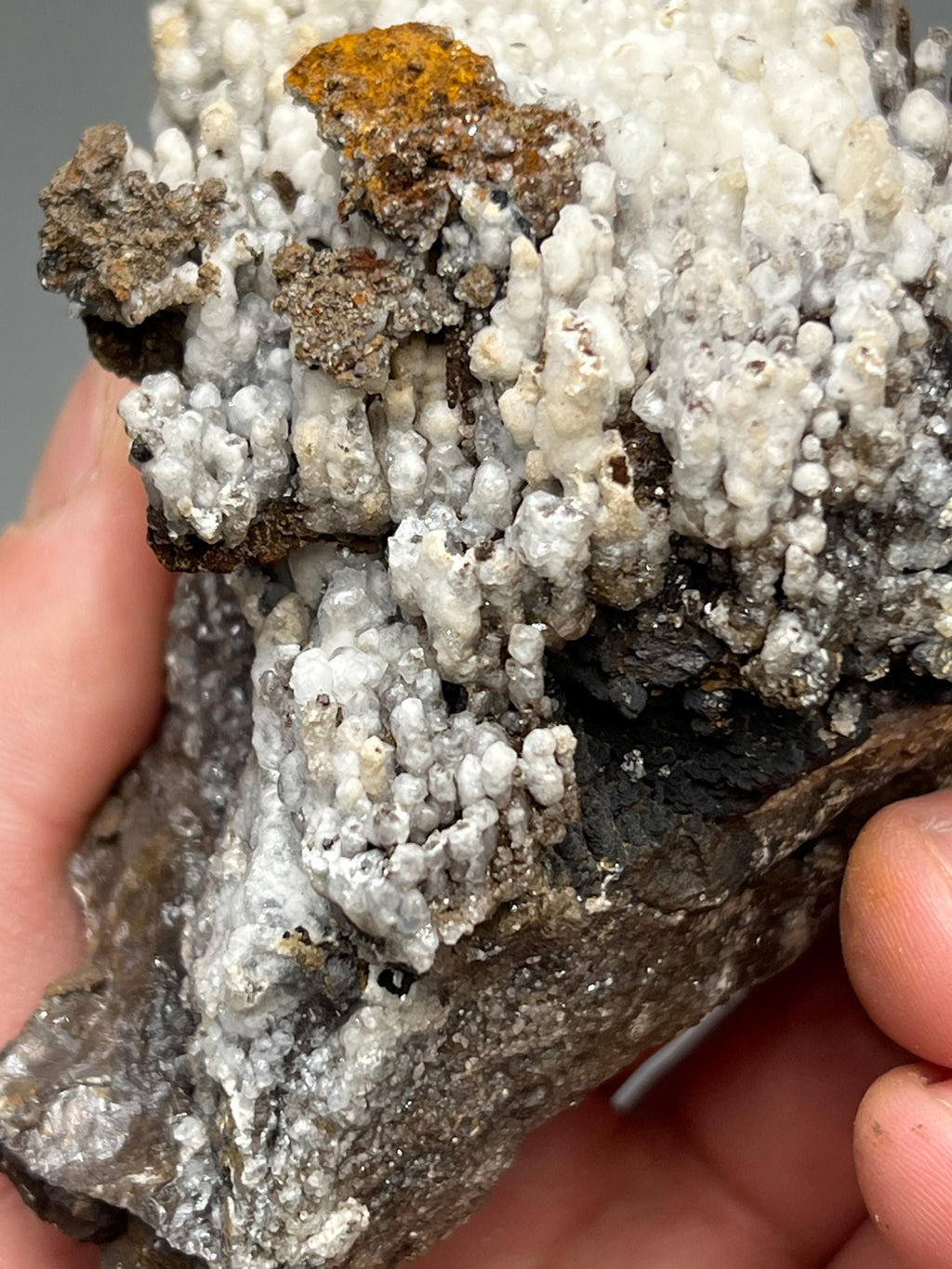 Special Formation, Crystal Calcite On Stalactite Hematite Mineral, From Turkey, Special Collection Piece - Crystal Gemstone AE 