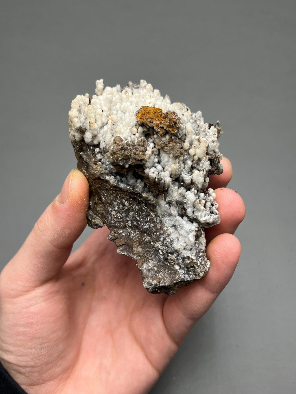Special Formation, Crystal Calcite On Stalactite Hematite Mineral, From Turkey, Special Collection Piece - Crystal Gemstone AE 
