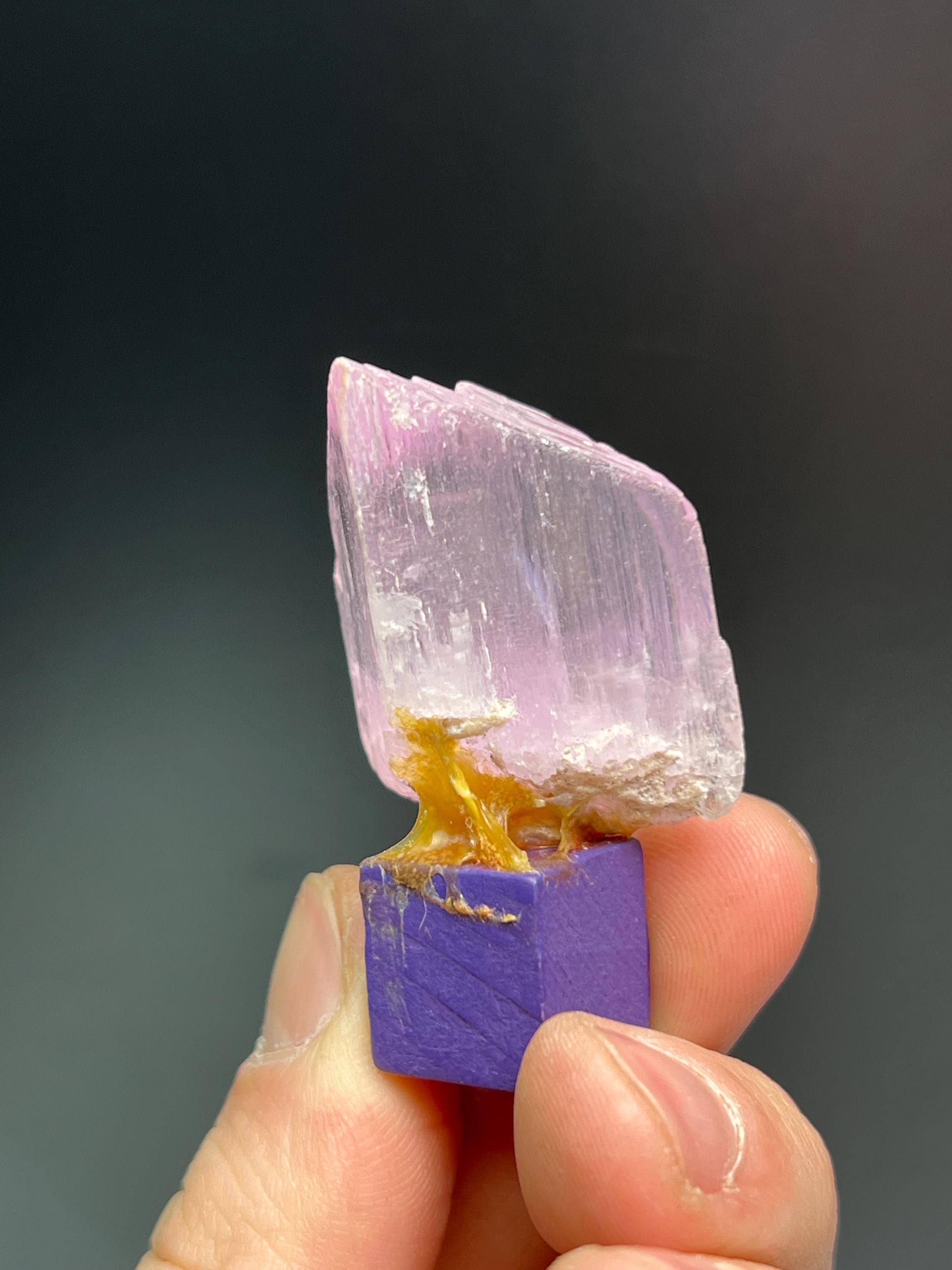 High Grade Pink Kunzite Specimen - Crystal Gemstone AE 