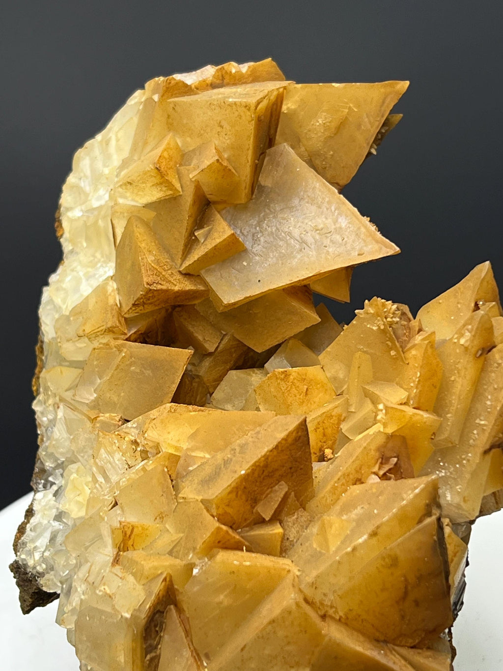 Very Special Orange Crystal Calcite Specimen - Crystal Gemstone AE 