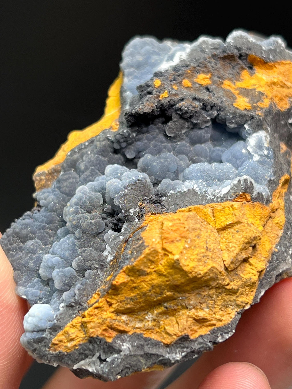Blue Chalcedony Specimen - Crystal Gemstone AE 