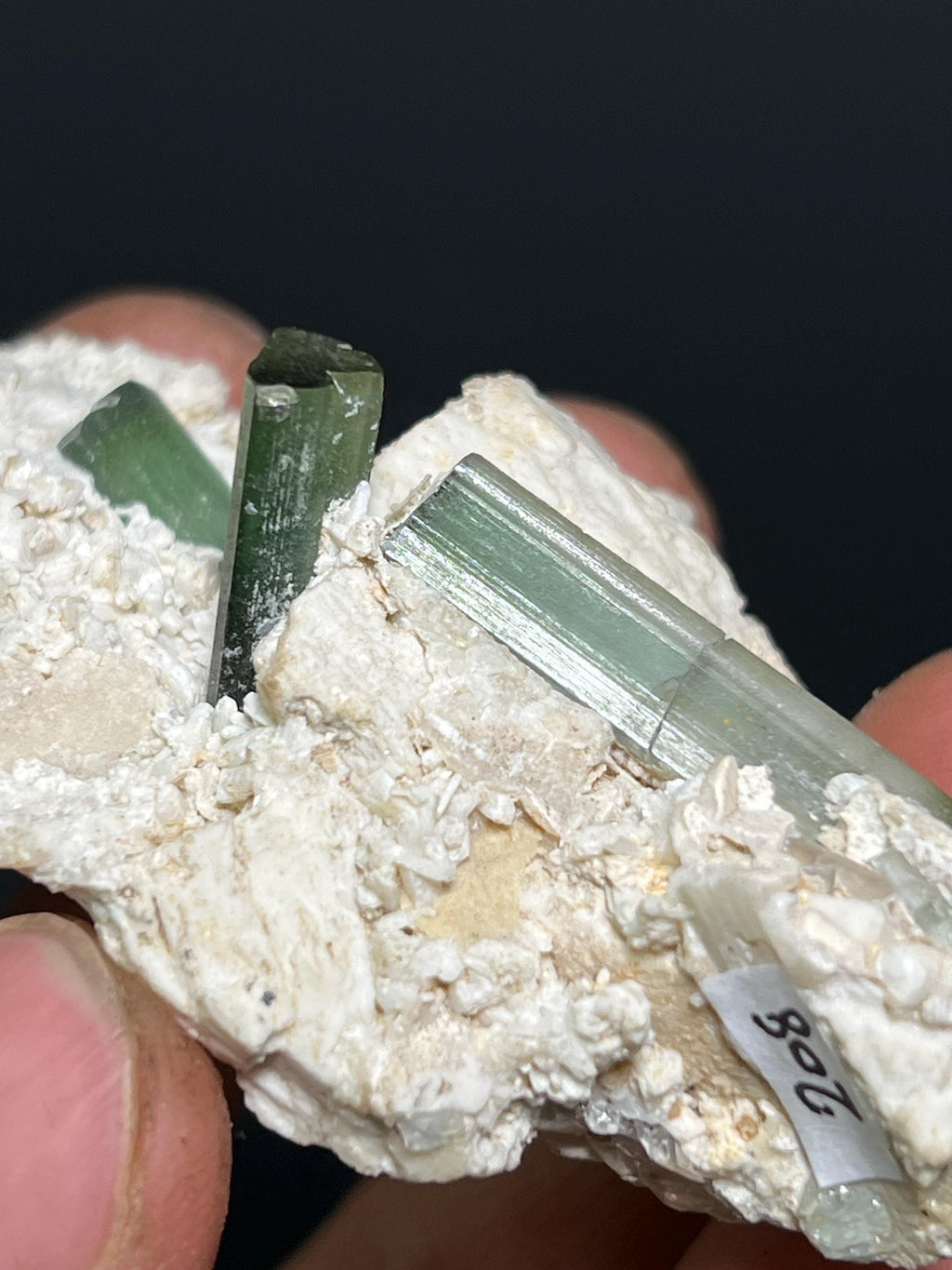 Termolite Tourmaline Specimen, 47gram - Crystal Gemstone AE 