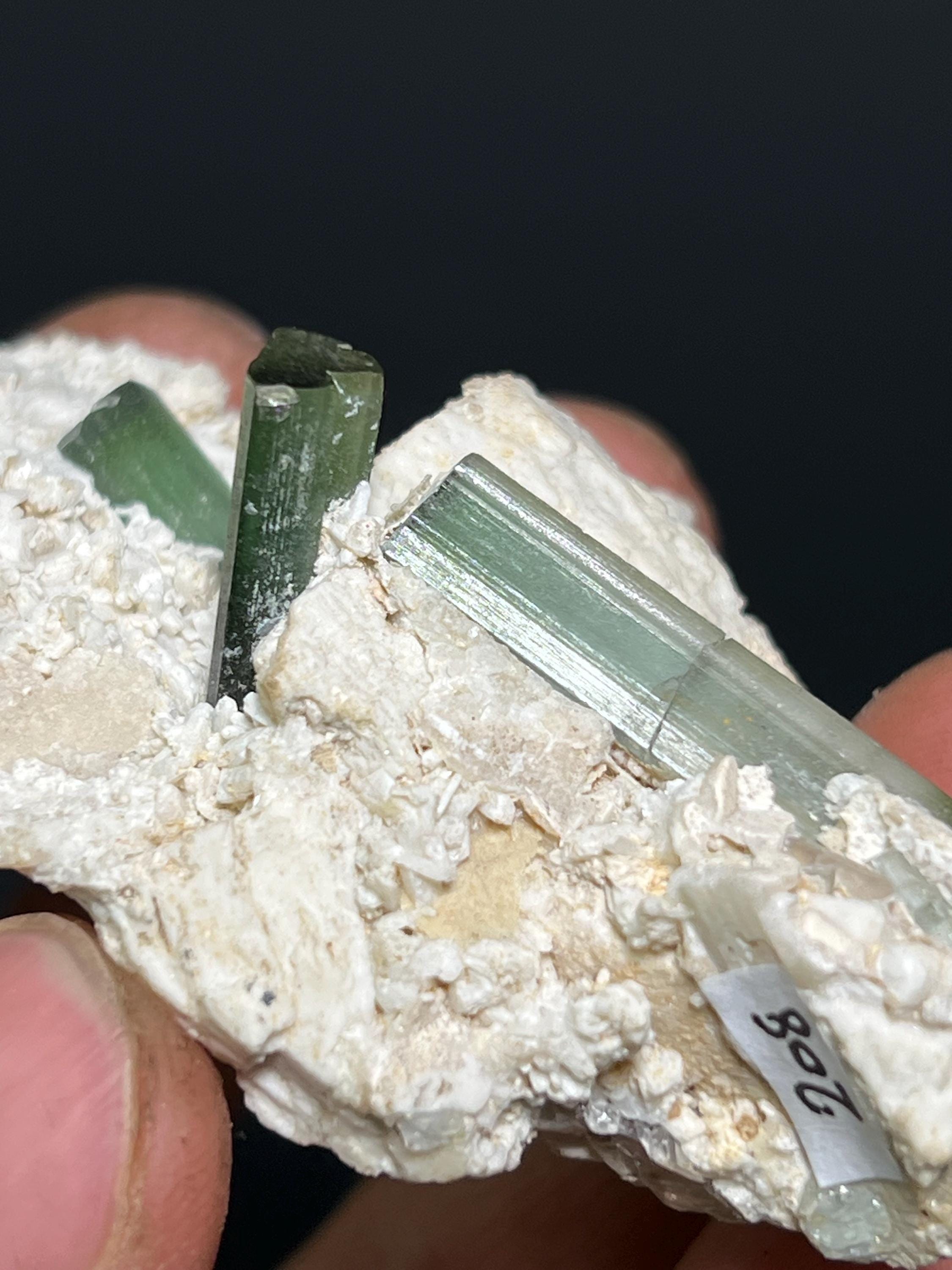 Termolite Tourmaline Specimen, 47gram - Crystal Gemstone AE 
