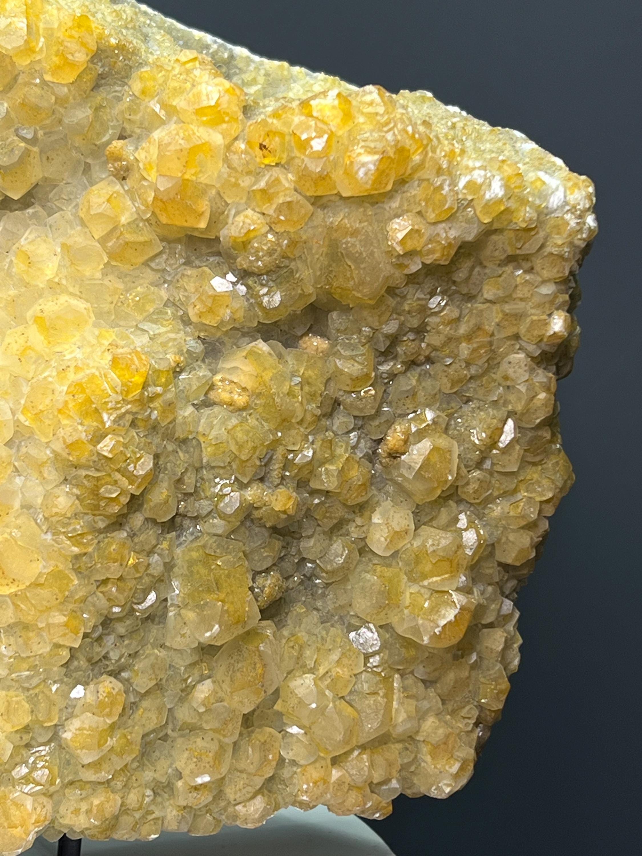 Extra Large Very Showy Orange Crystal Calcite Specimen - Crystal Gemstone AE 