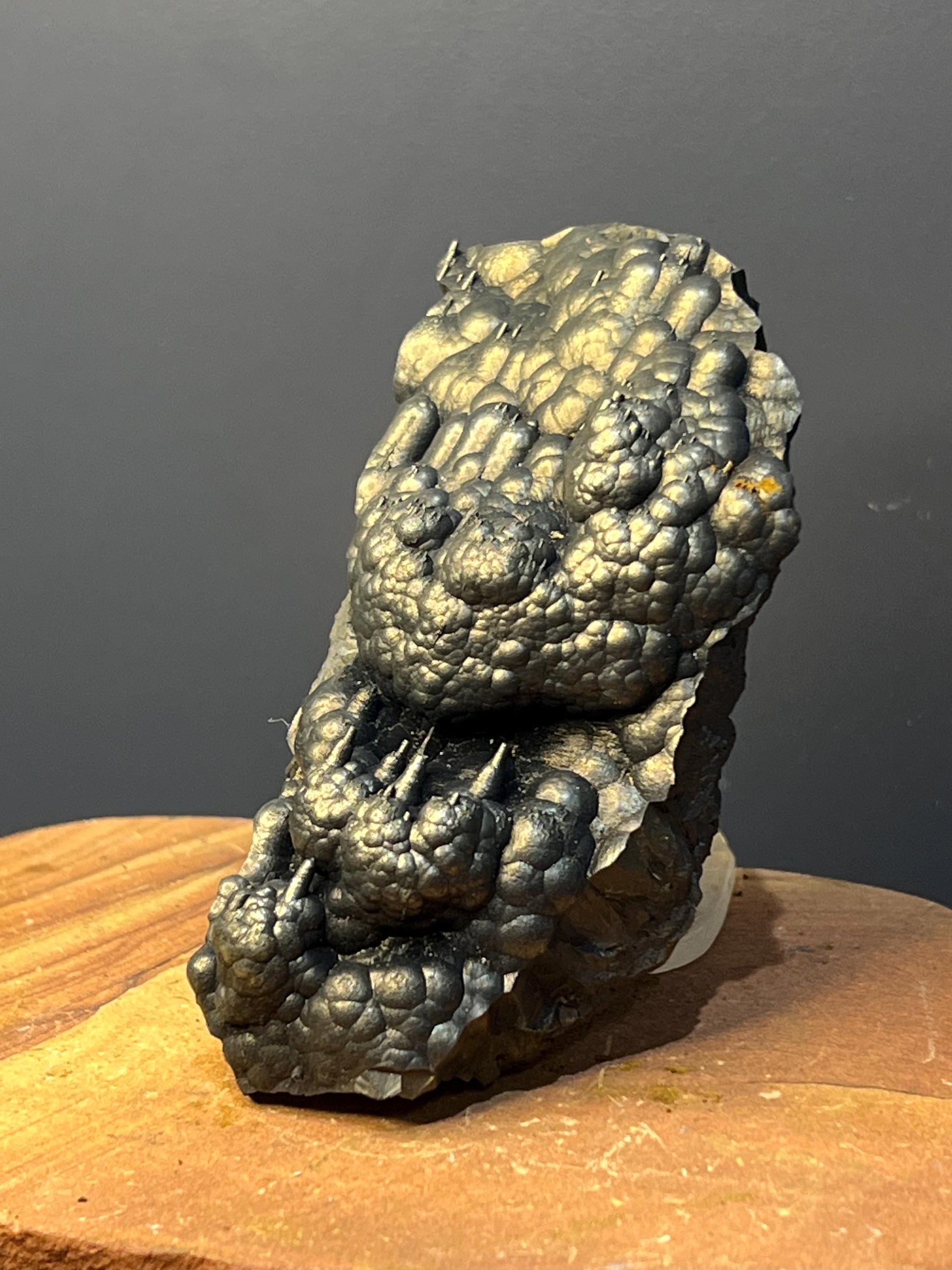 Museum Grade Very Showy Botryoidal And Stalactite Formation Golden Goethite Specimen - Crystal Gemstone AE 