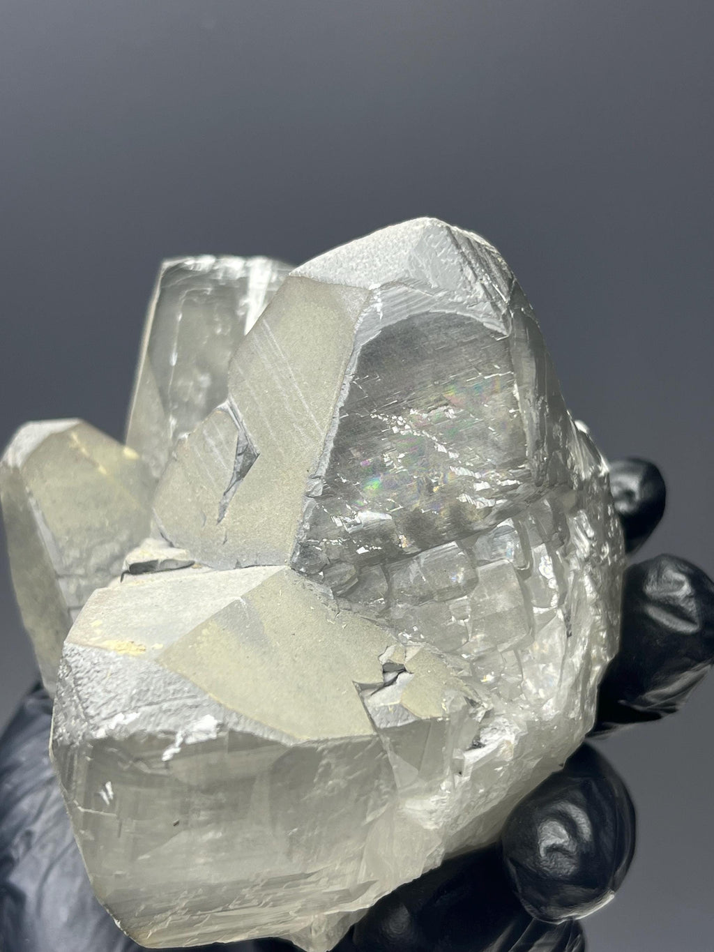Pyrite Alloy Gray Crystal Calcite - Crystal Gemstone AE 