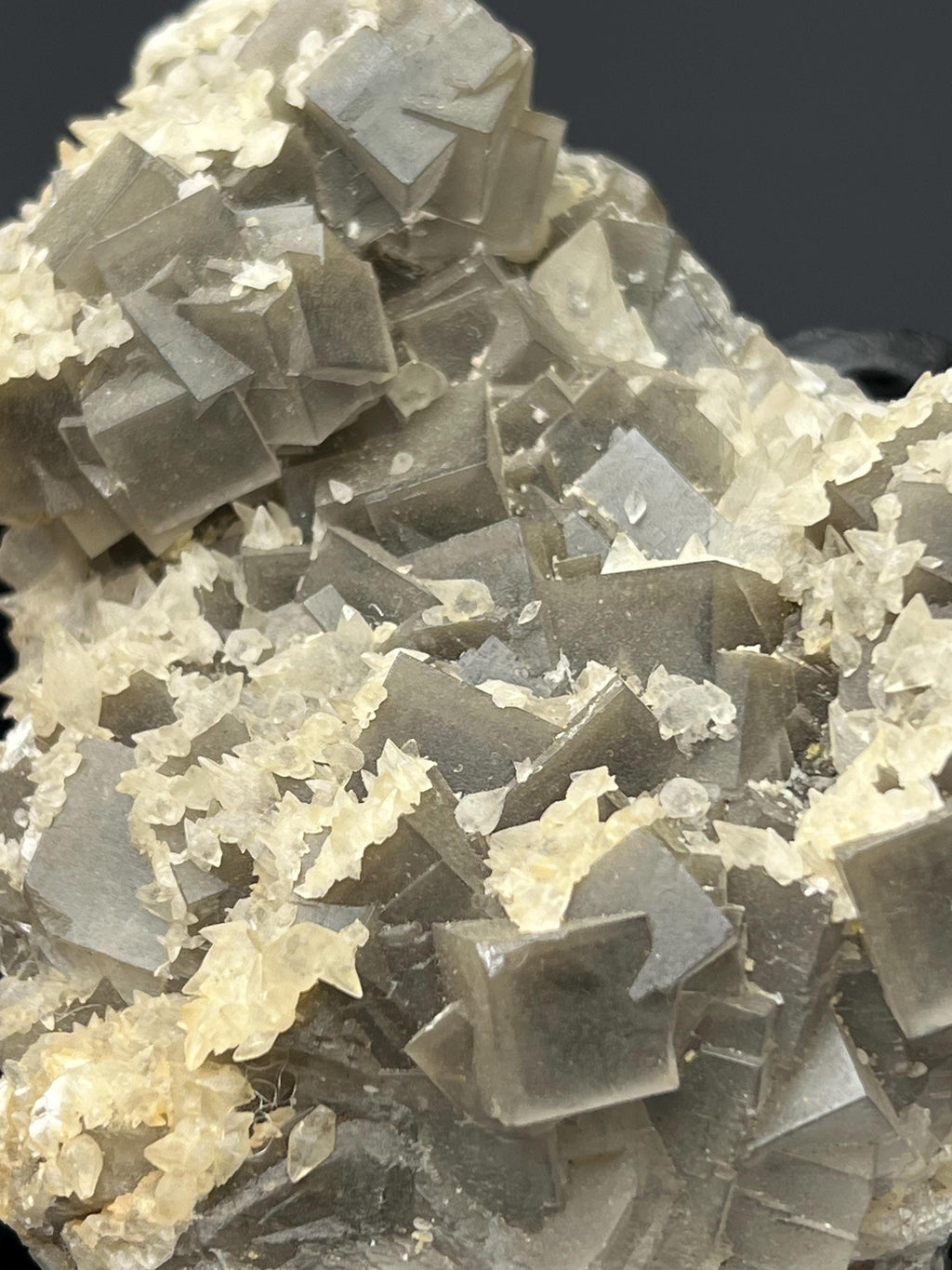 Calcite With Fluorite Specimen - Crystal Gemstone AE 