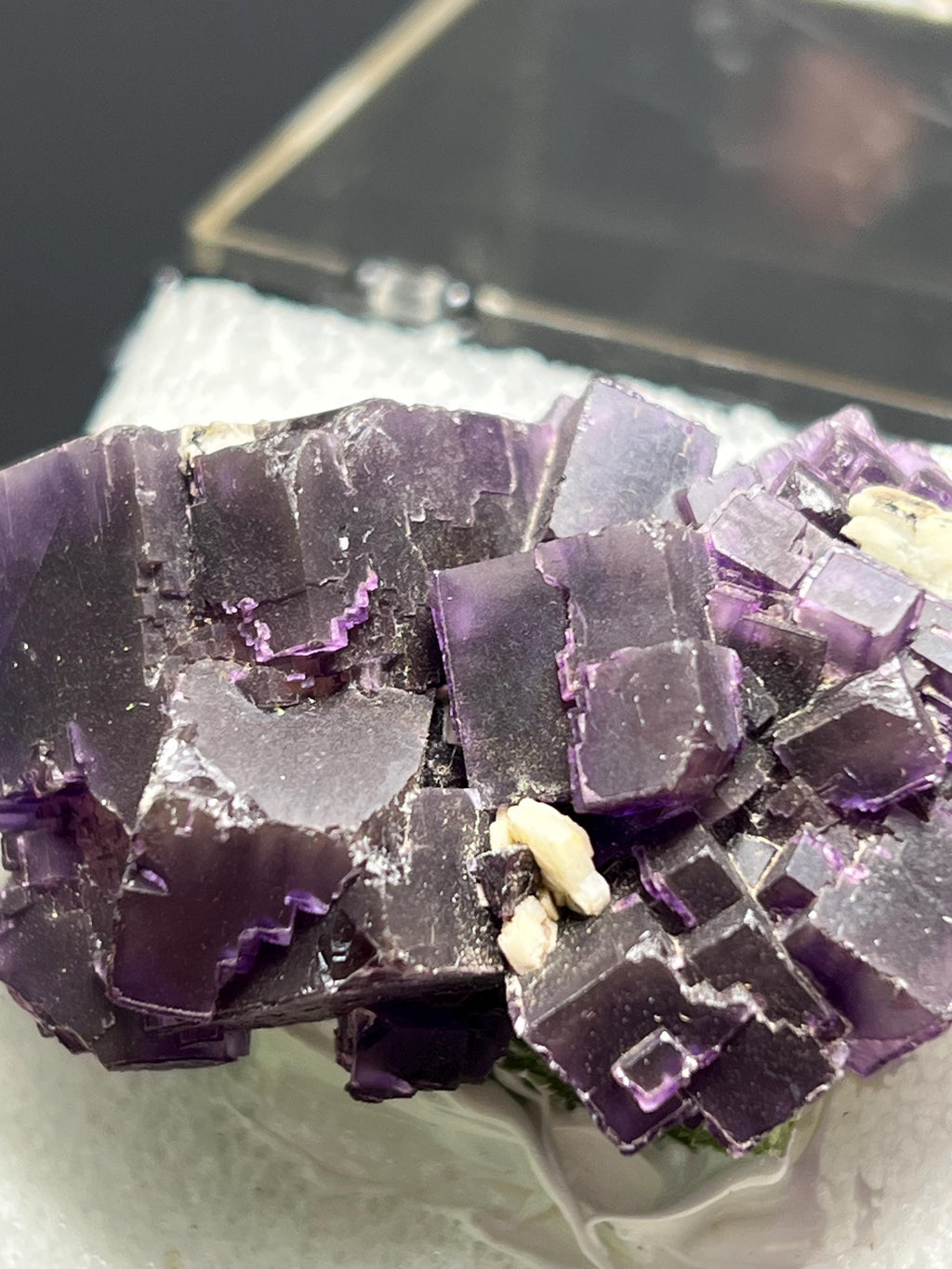 Beautiful Purple Fluorite Specimen - Crystal Gemstone AE 