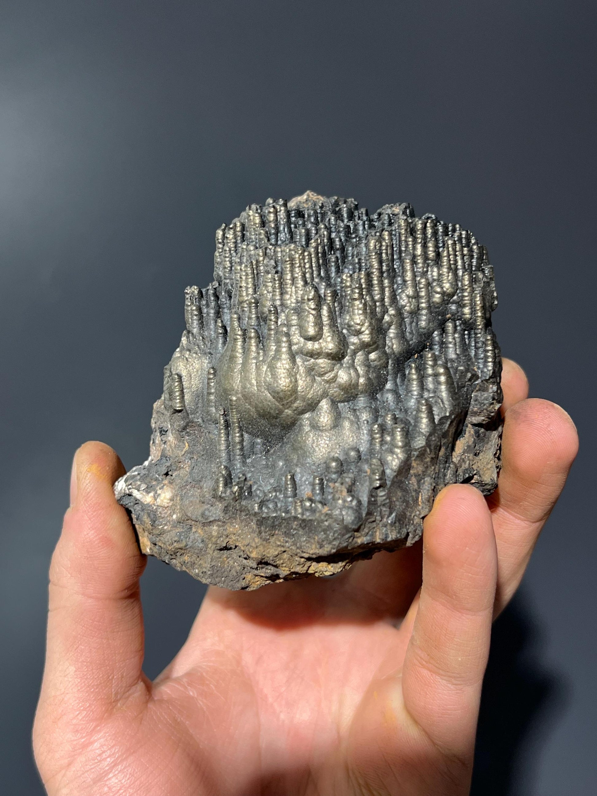 Museum Quality Golden Color Stalactite Goethite - Crystal Gemstone AE 