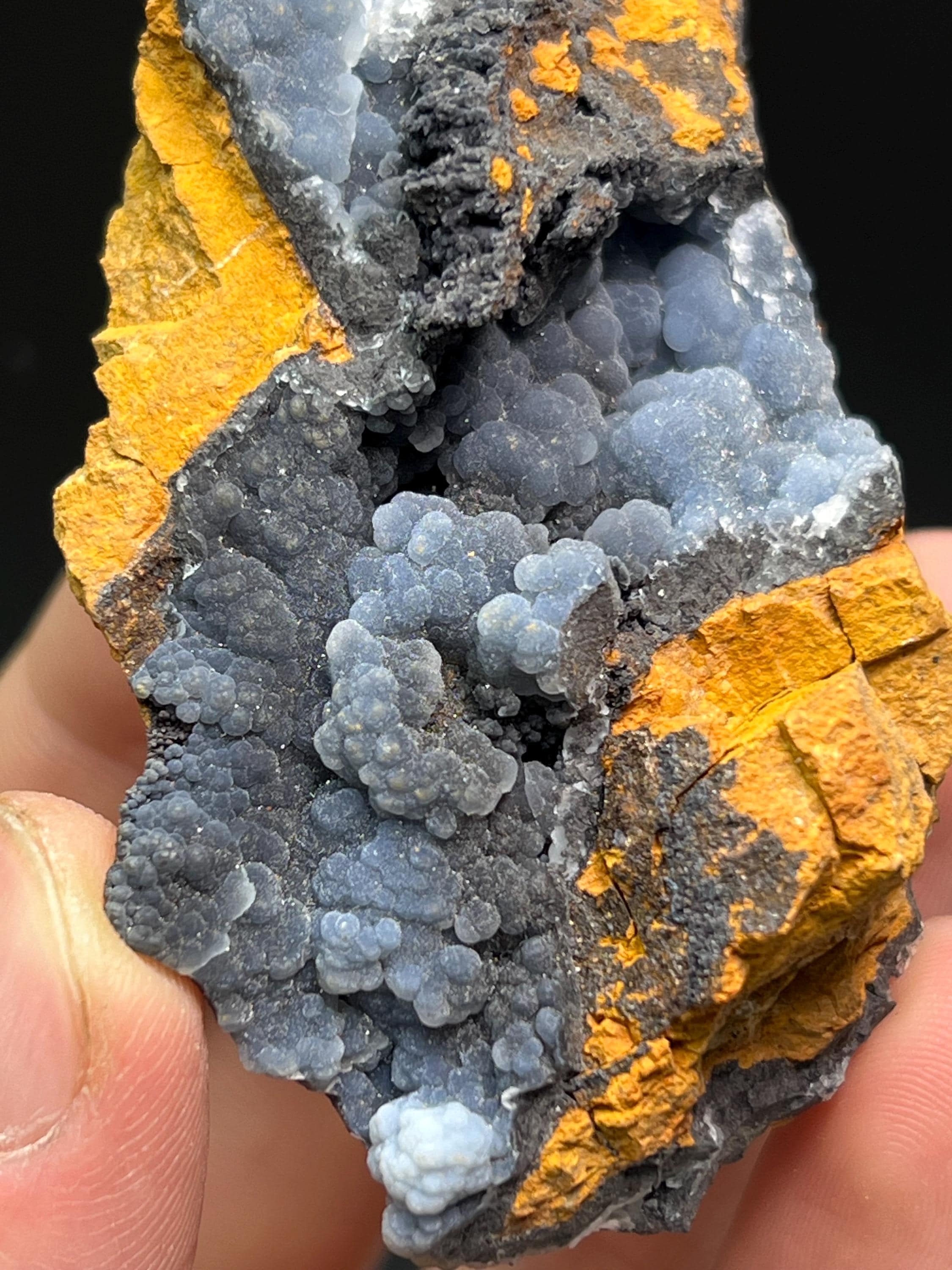 Blue Chalcedony Specimen - Crystal Gemstone AE 