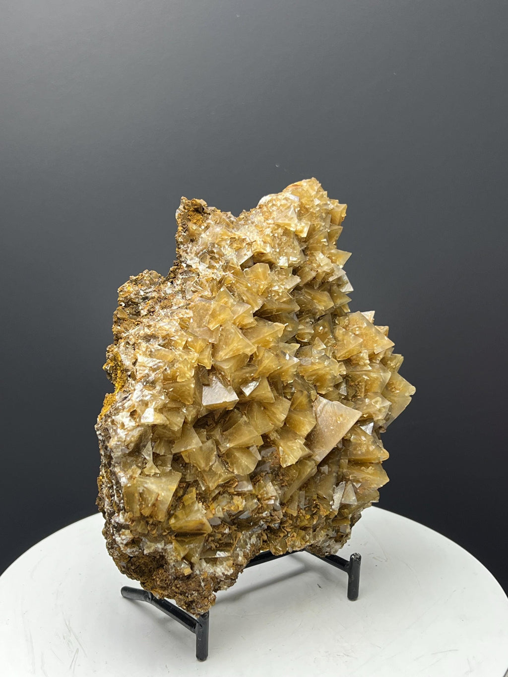 Very Special Orange Crystal Calcite Specimen - Crystal Gemstone AE 