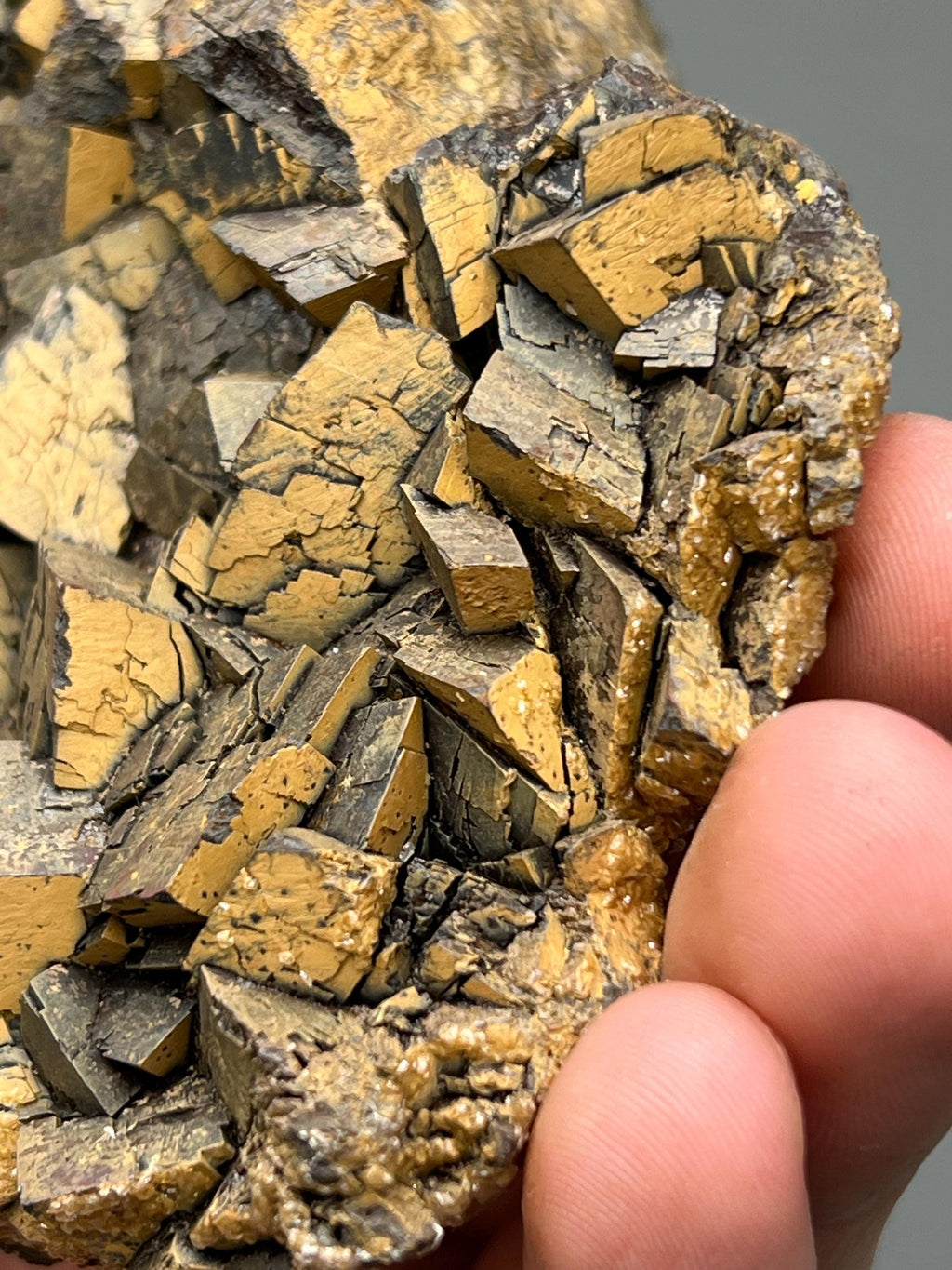 Very Special and showy limonite on iron Siderite, From Turkey - Crystal Gemstone AE 