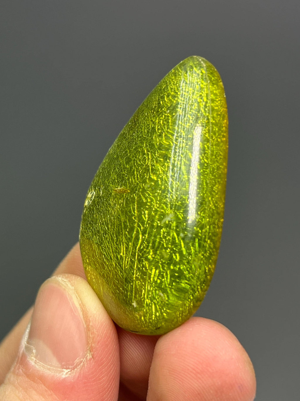 Rare! Green Amber Specimen - Crystal Gemstone AE 