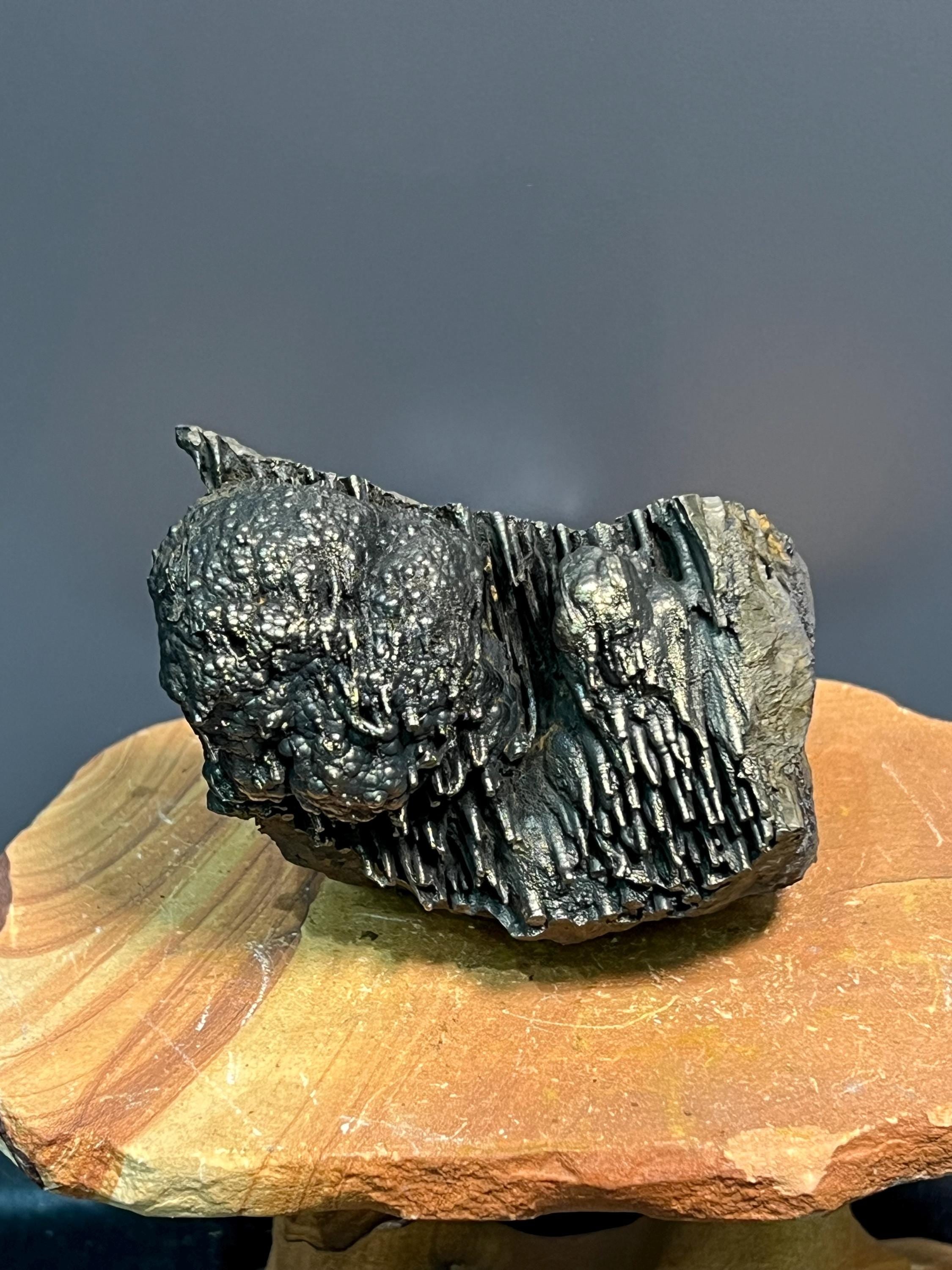 Very Special Golden Color Stalactite Goethite, For Special Collector Item - Crystal Gemstone AE 