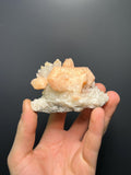 Stilbite With Chalcedony Specimen - Crystal Gemstone AE 