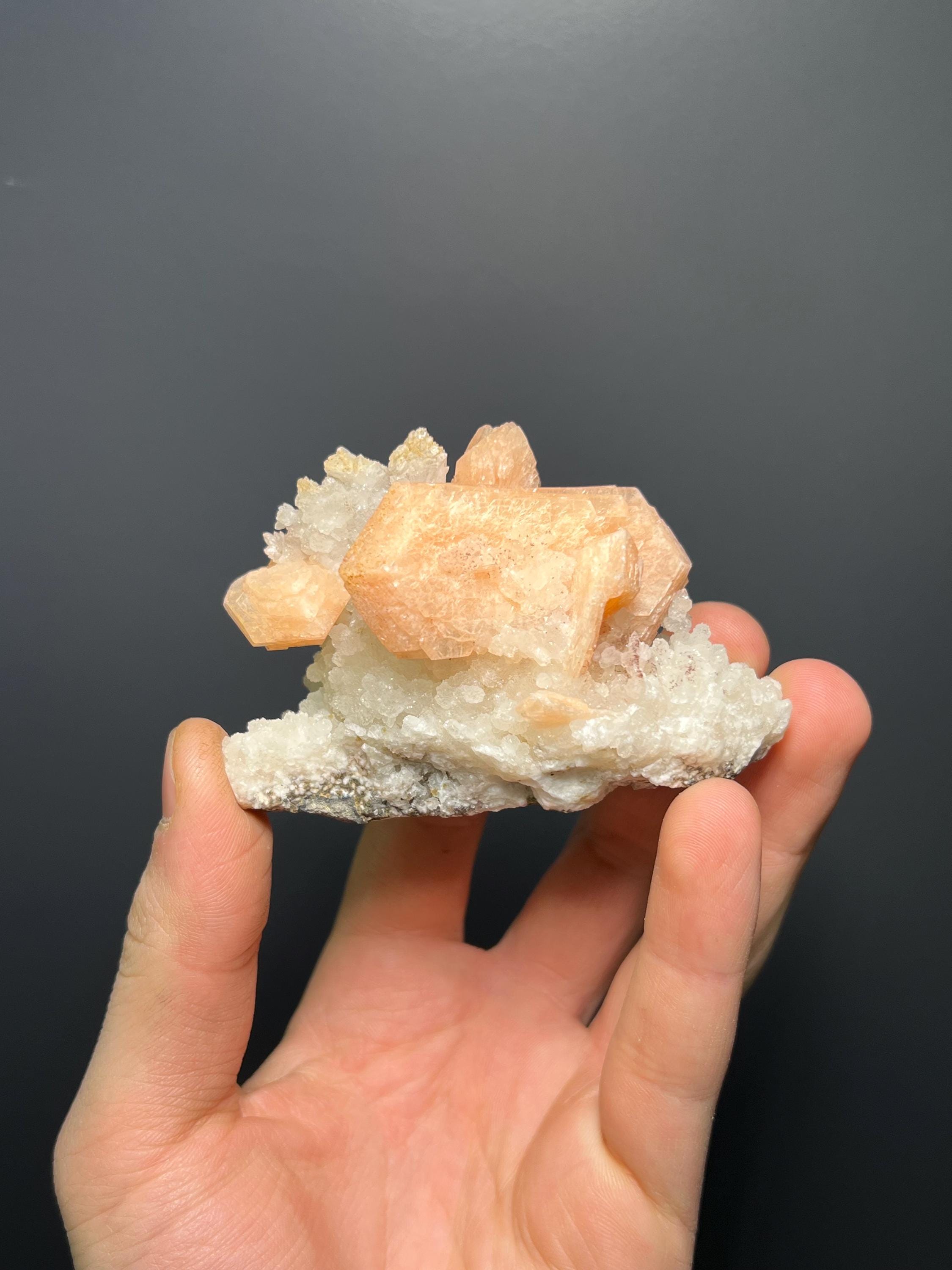 Stilbite With Chalcedony Specimen - Crystal Gemstone AE 