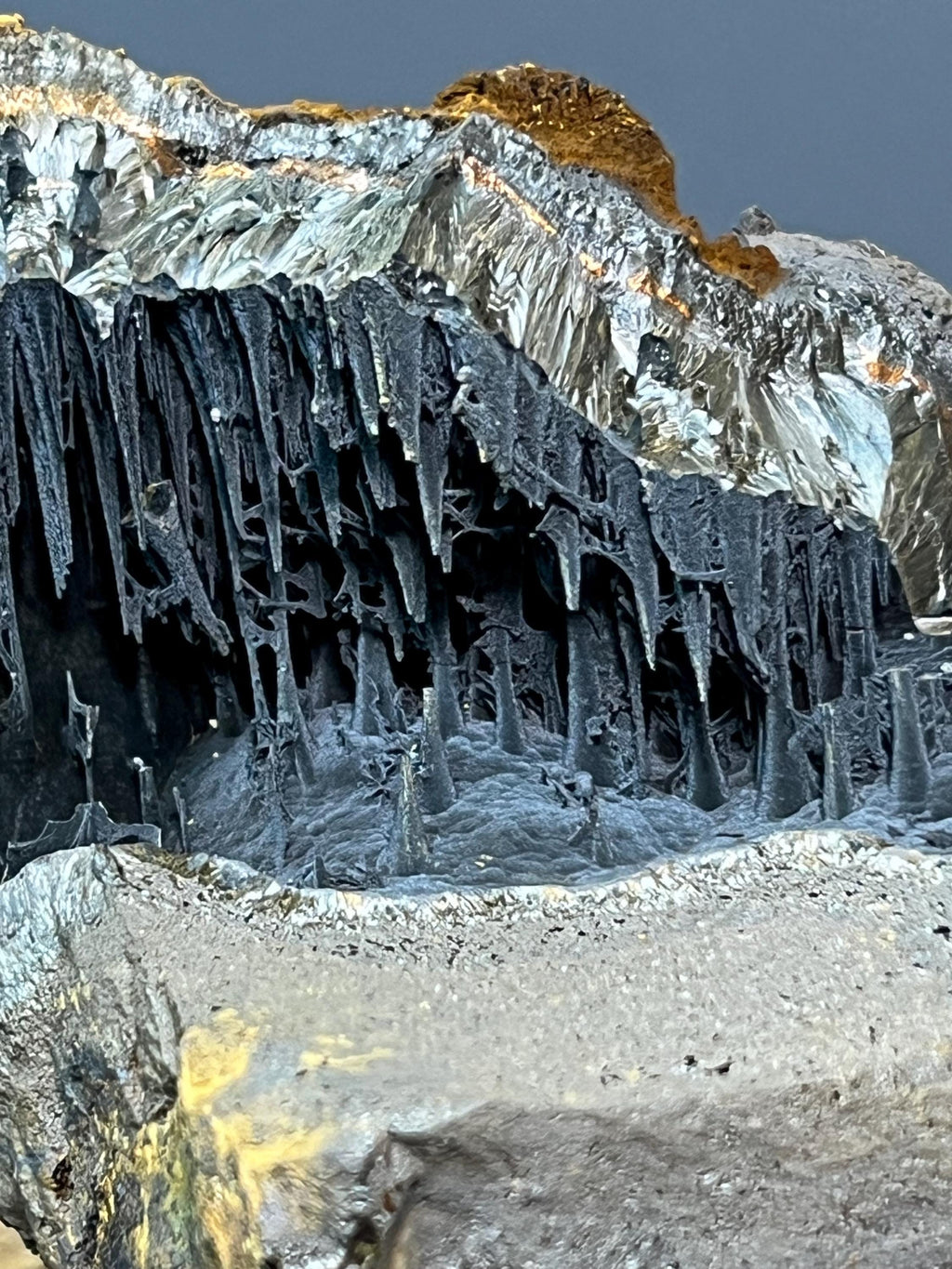 Museum Grade Cave Shaped Velvet Function Stalactite Goethite, For Special Collection - Crystal Gemstone AE 