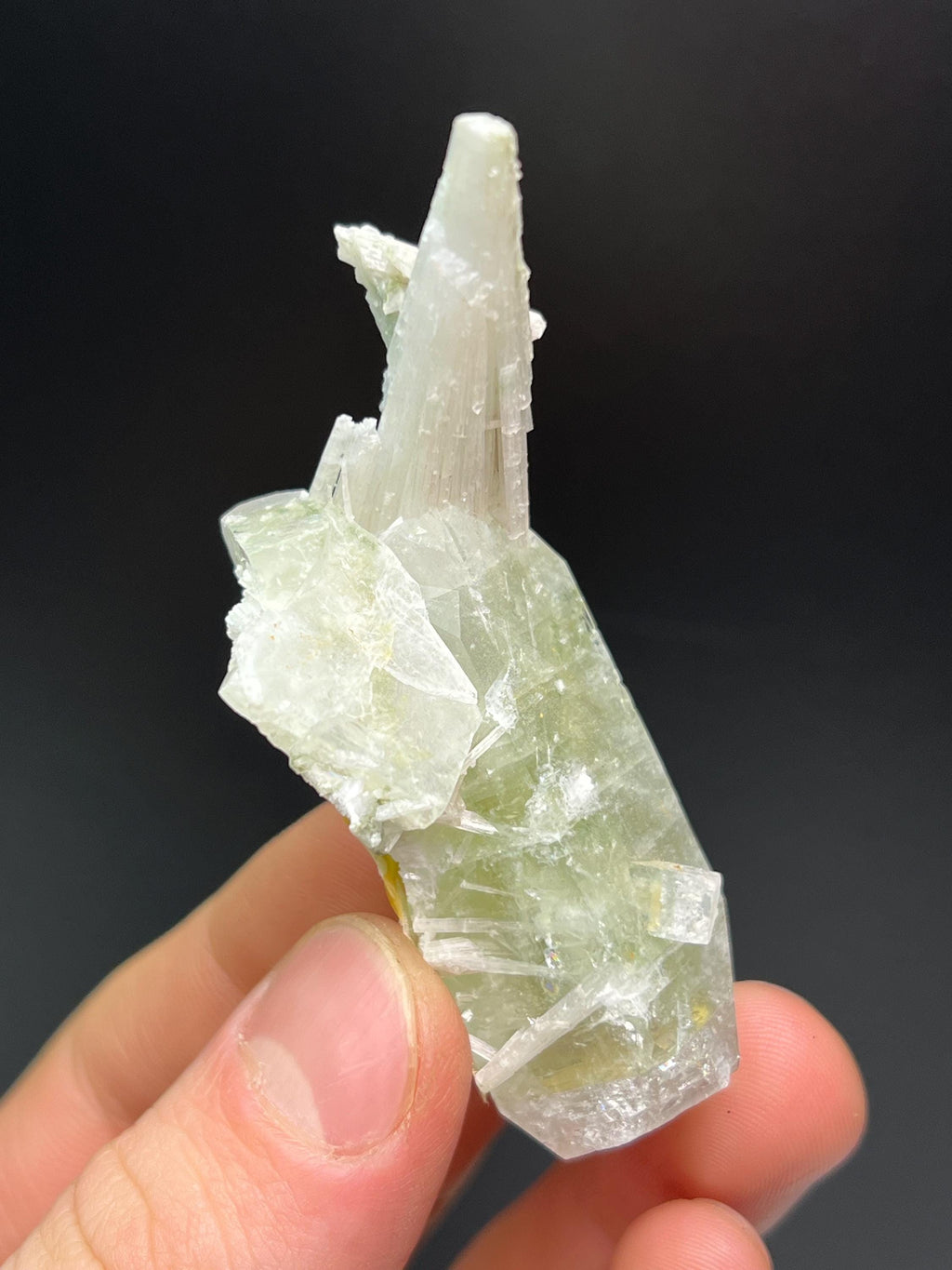 Apophyllite With Scolecite Specimen - Crystal Gemstone AE 