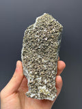 Rainbow Pyrite With Crystal Quartz - Crystal Gemstone AE 