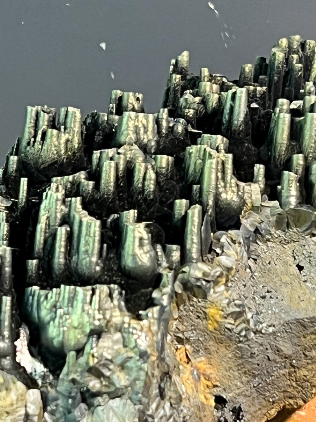 "Museum Grade" Golden Color Stalactite Goethite - Crystal Gemstone AE 