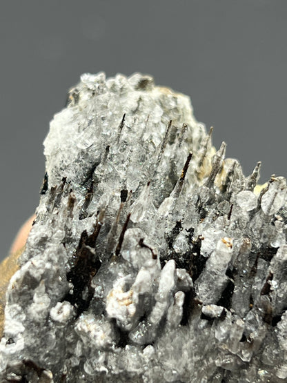 Museum Quality! Crystal Calcite On Stalactite Hematite