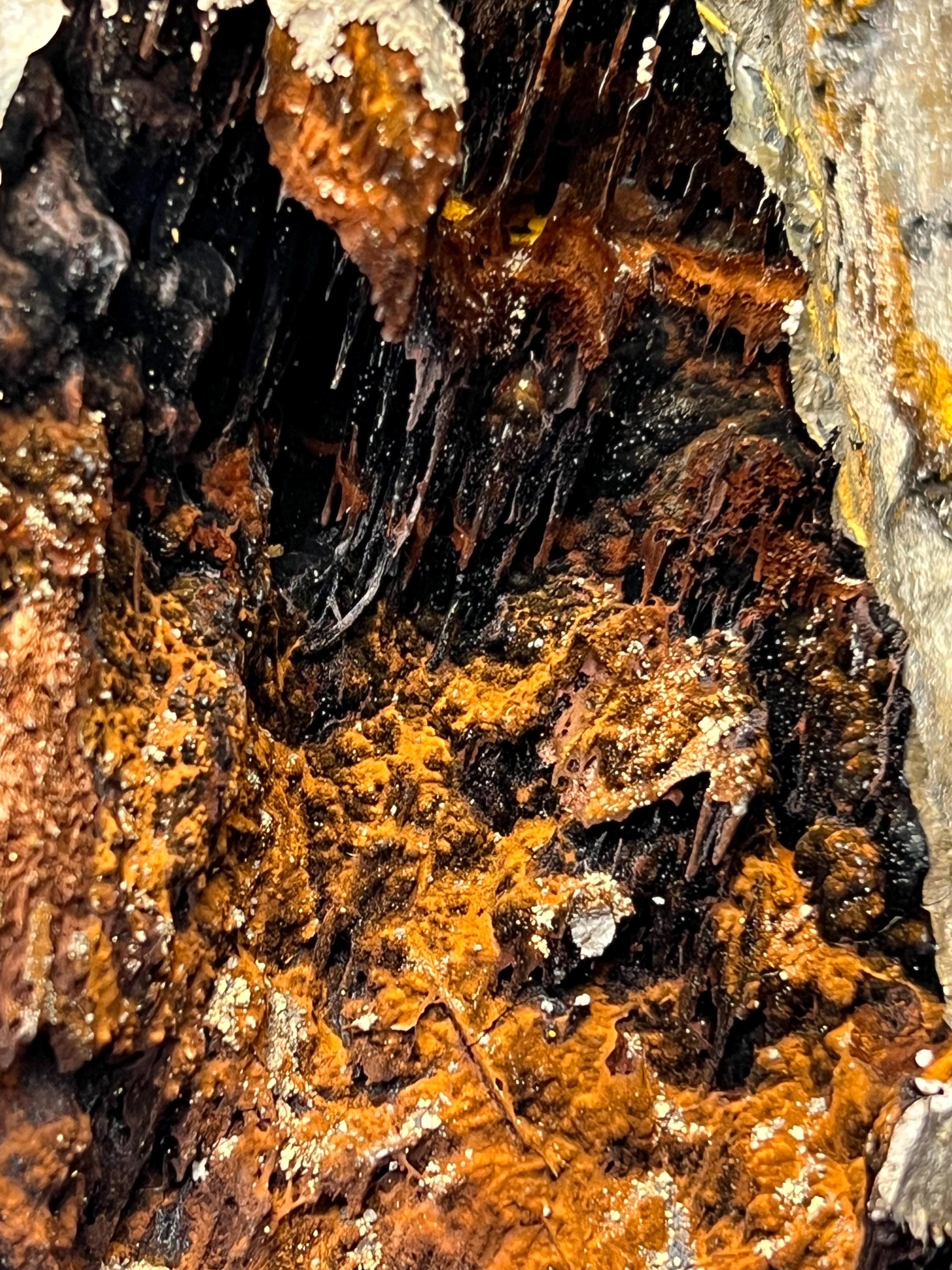 Museum Grade! Limonite And Specularite With Stalactites Goethite Specimen, For Special Collection - Crystal Gemstone AE 