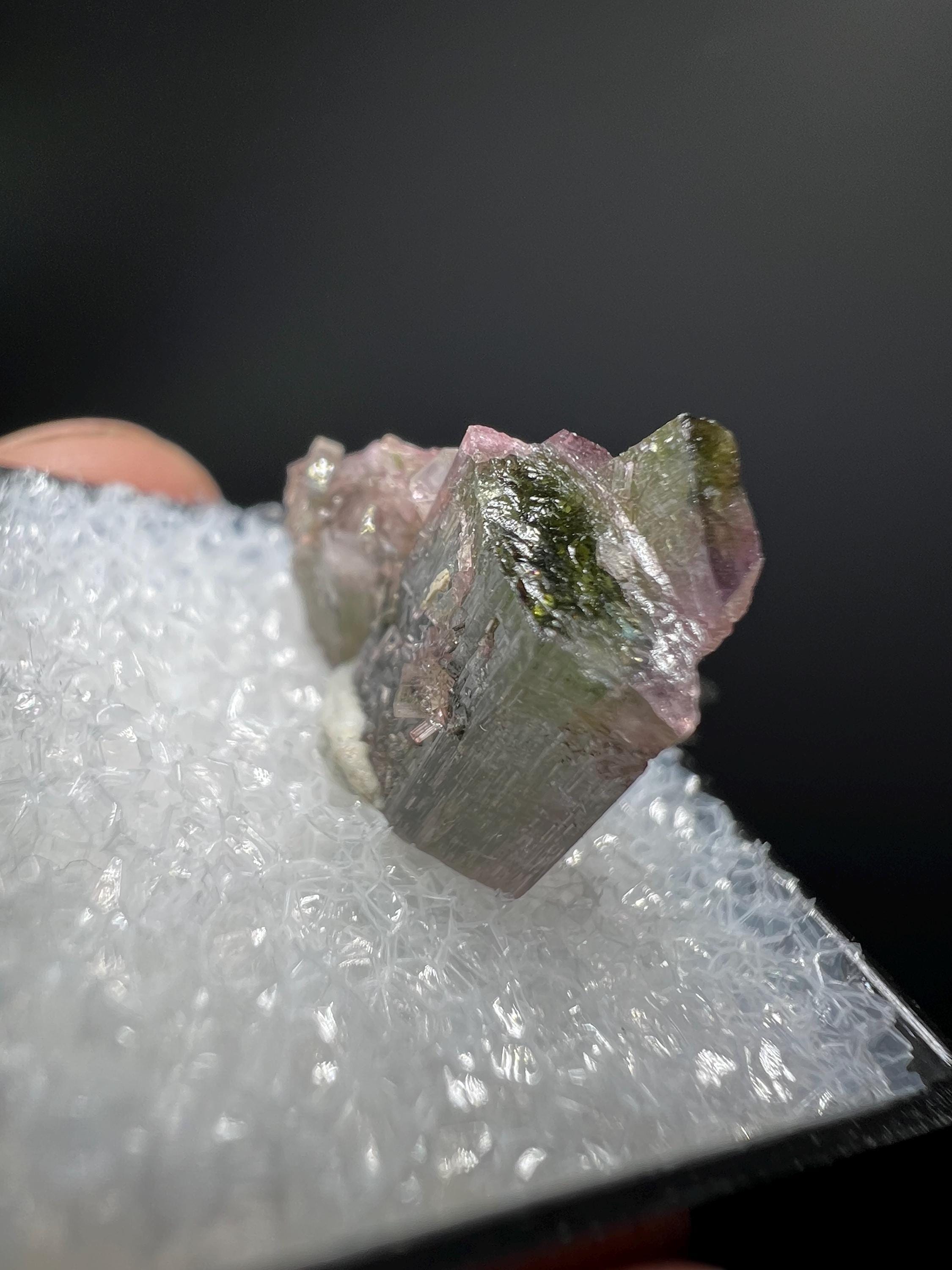 Elbaite Tourmaline Specimen - Crystal Gemstone AE 