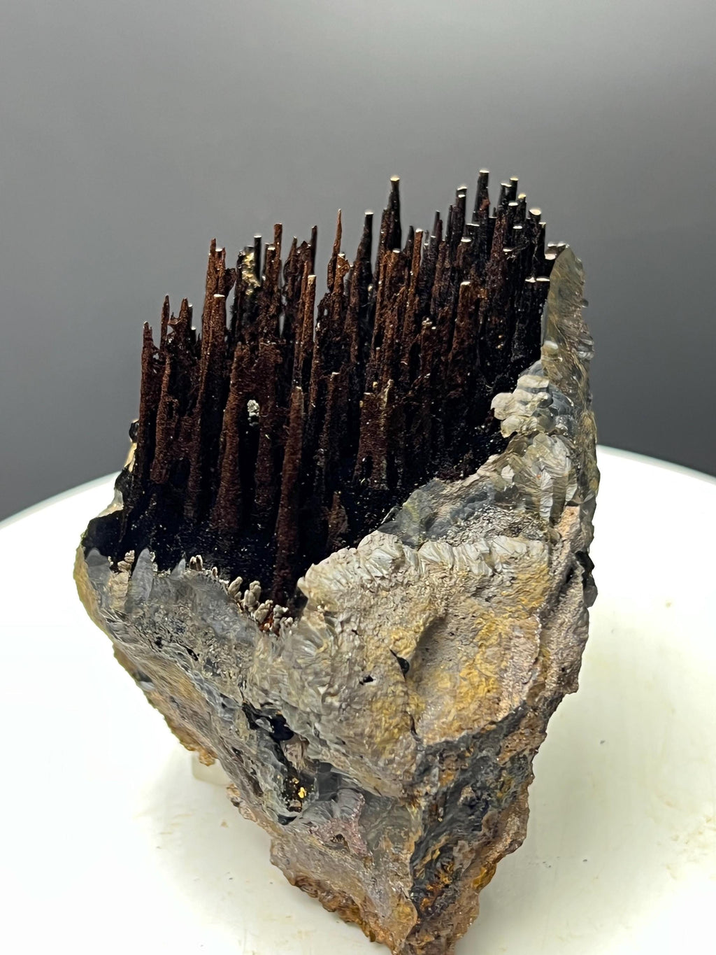 Showy Limonite With Stalactite Goethite, For Special Collection - Crystal Gemstone AE 