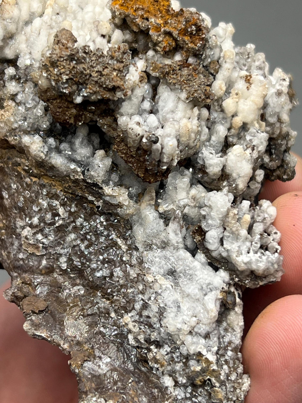 Special Formation, Crystal Calcite On Stalactite Hematite Mineral, From Turkey, Special Collection Piece - Crystal Gemstone AE 