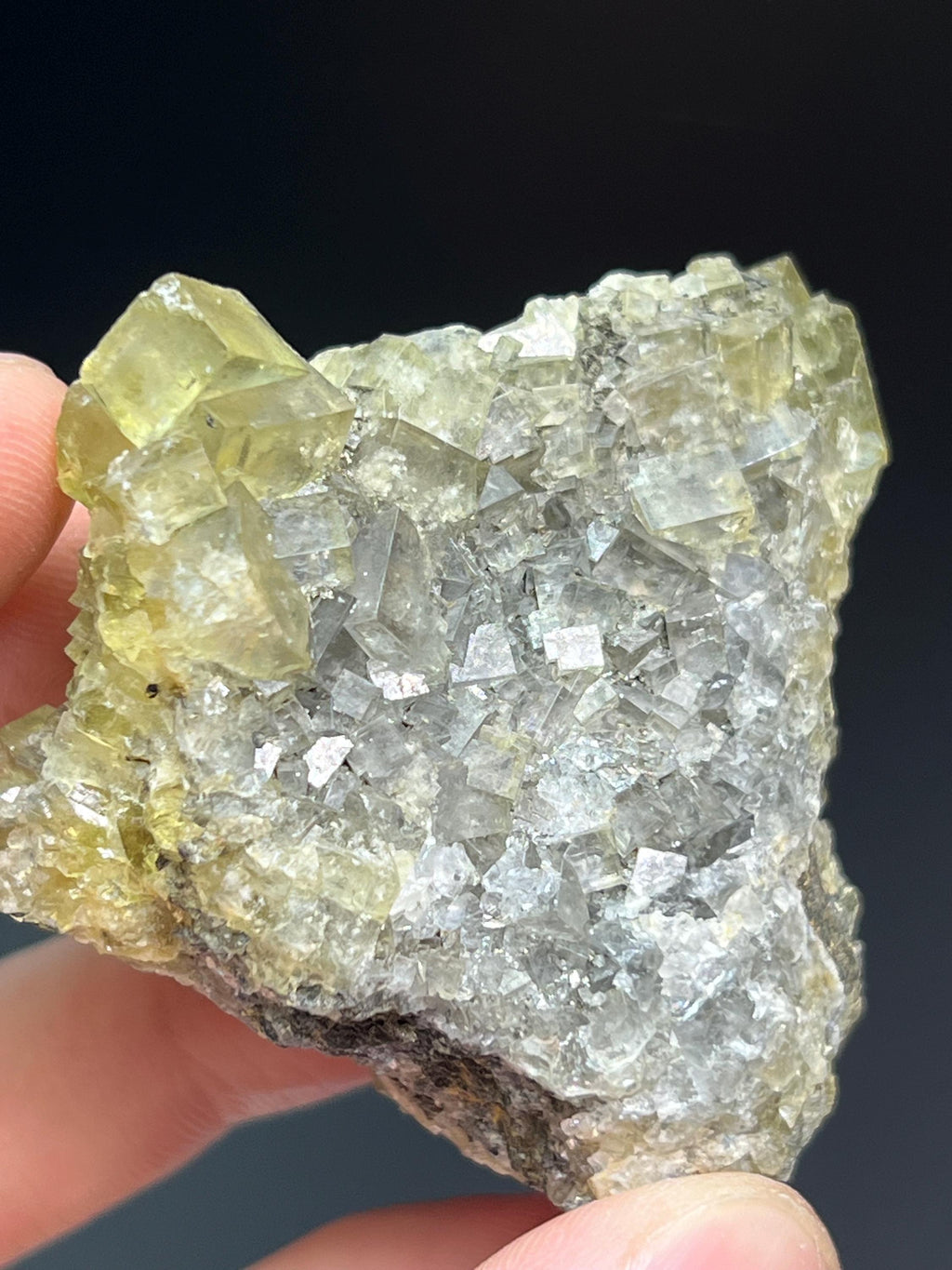 Rare Yellow Okorsu Fluorite Specimen - Crystal Gemstone AE 