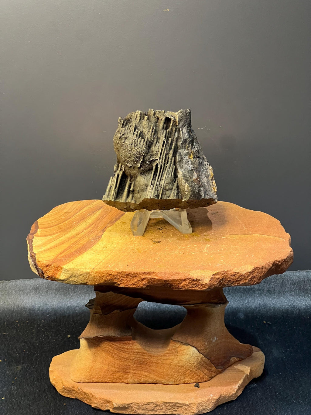 Museum Grade Golden Color Stalactite Goethite Specimen - Crystal Gemstone AE 